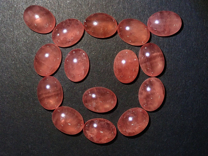 秘魯紅紋石 1 石（凸圓形切割，8 x 6 毫米）散裝《可多買優惠》