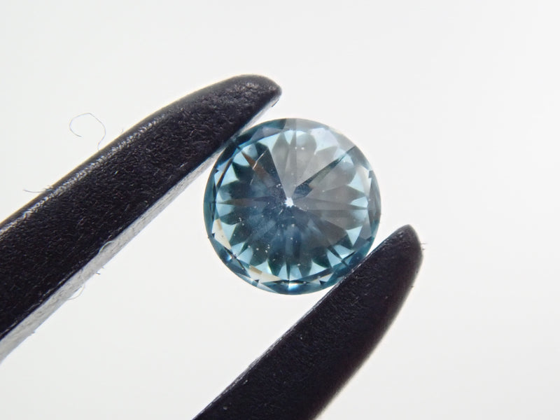 アイスブルーダイヤモンド 2.6mm/0.073ctルース(FANCY INTENSE GREENISH BLUE, VS-2)