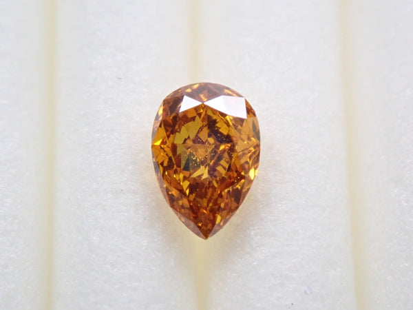 イエローダイヤモンド 0.220ctルース（FANCY DEEP ORANGY YELLOW,SI-1）