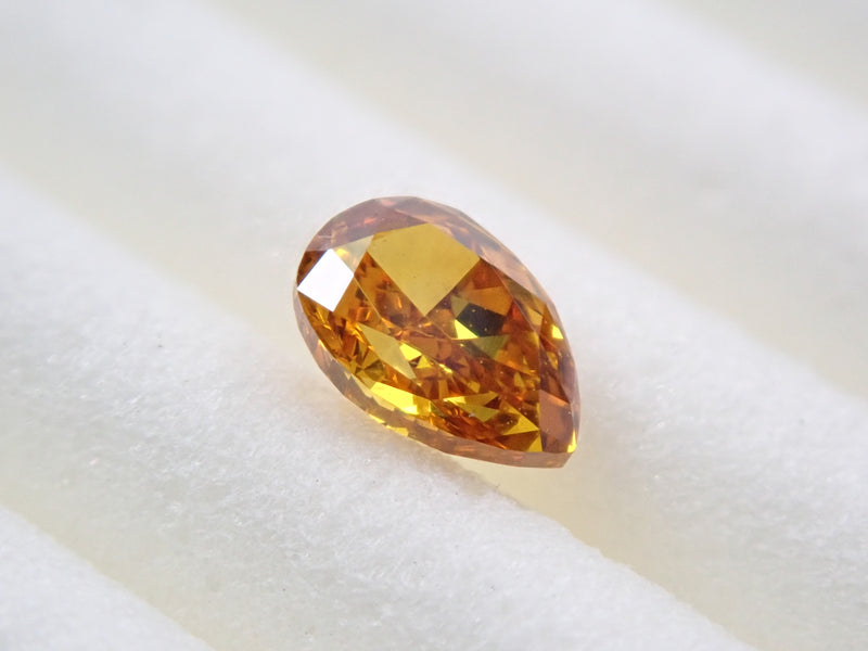 イエローダイヤモンド 0.220ctルース（FANCY DEEP ORANGY YELLOW,SI-1）