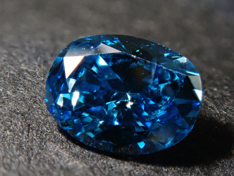 【31500859掲載】ブルーダイヤモンド（トリートメント） 0.433ctルース(FANCY DEEP GREEN BLUE treated, SI2)