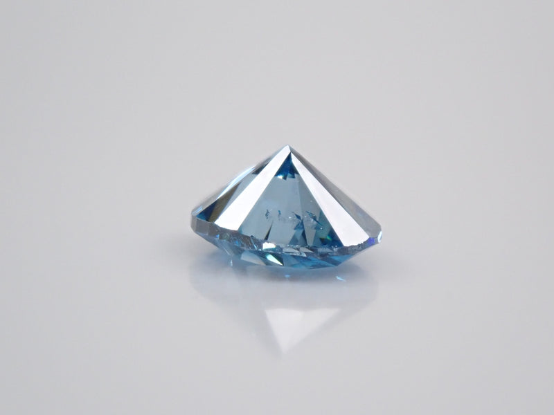 【31500860掲載】ブルーダイヤモンド（トリートメント） 0.454ctルース(FANCY DEEP GREEN BLUE treated, SI2)