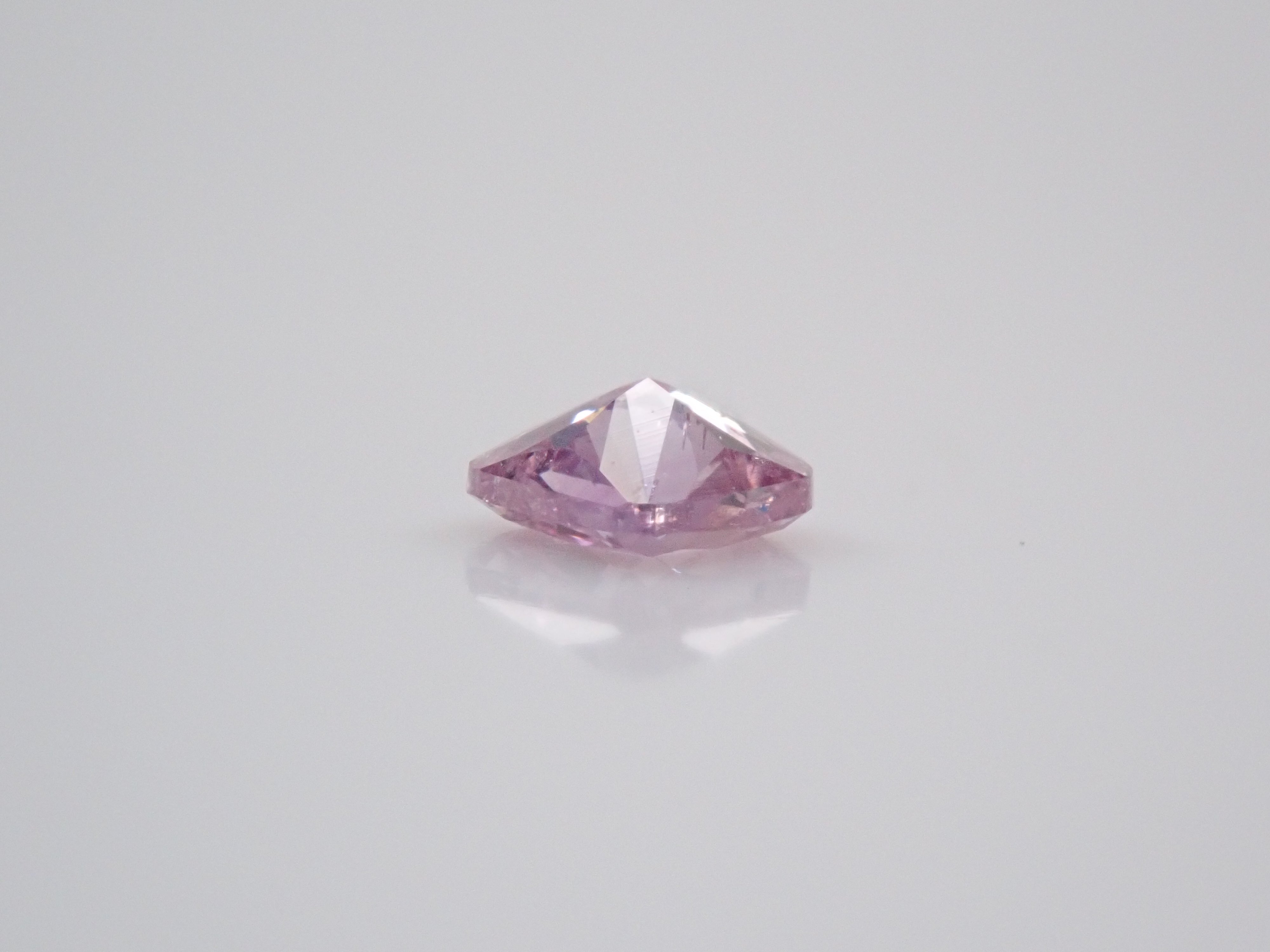 【31500864掲載】ピンクダイヤモンド 0.084ctルース(FANCY INTENSE PURPLE PINK, I1)