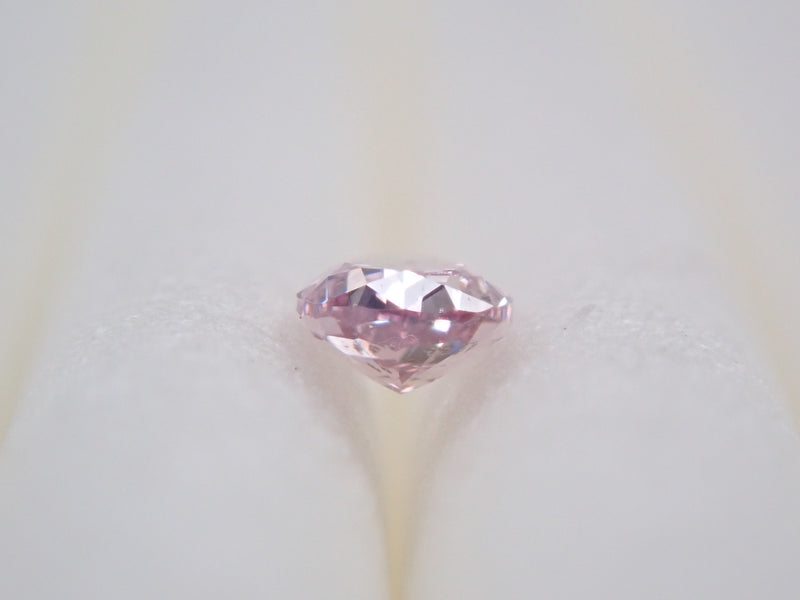 【31500866掲載】ピンクダイヤモンド 0.085ctルース(FANCY INTENSE PURLISH PINK, SI2)