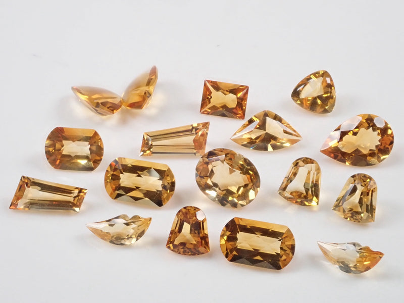 [Gem Gacha Gacha💎] Shimizu precious stone cut citrine (November birthstone) with patch (randomly distributed) (discount for multiple purchases available)