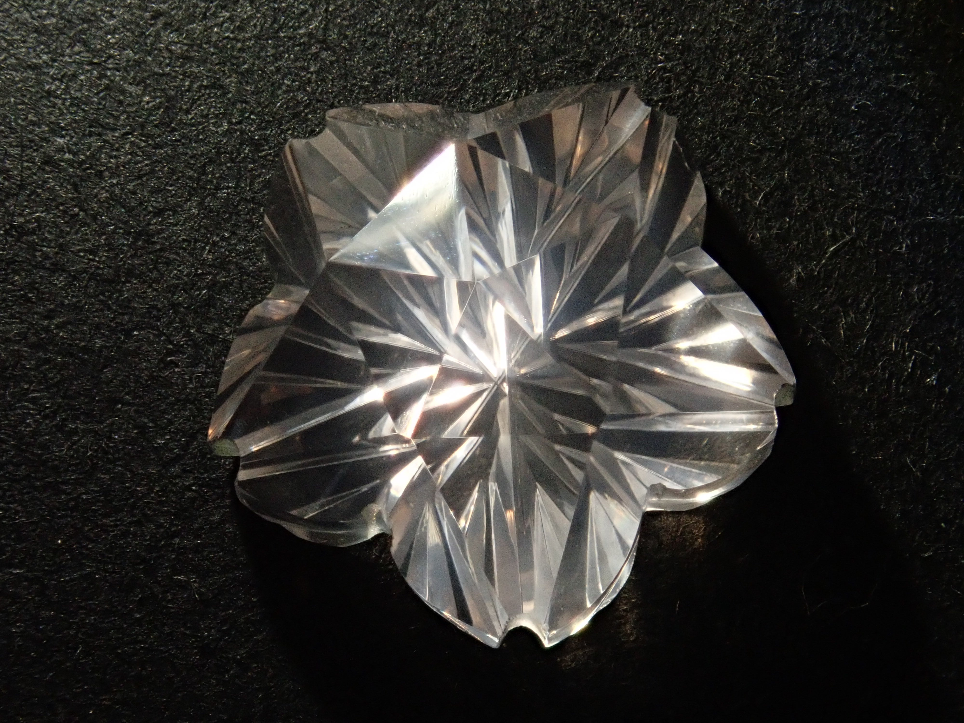 【甲州貴石切子】ローズクォーツ 5.482ct《コラボ》ルース ワッペン付《桜切子》