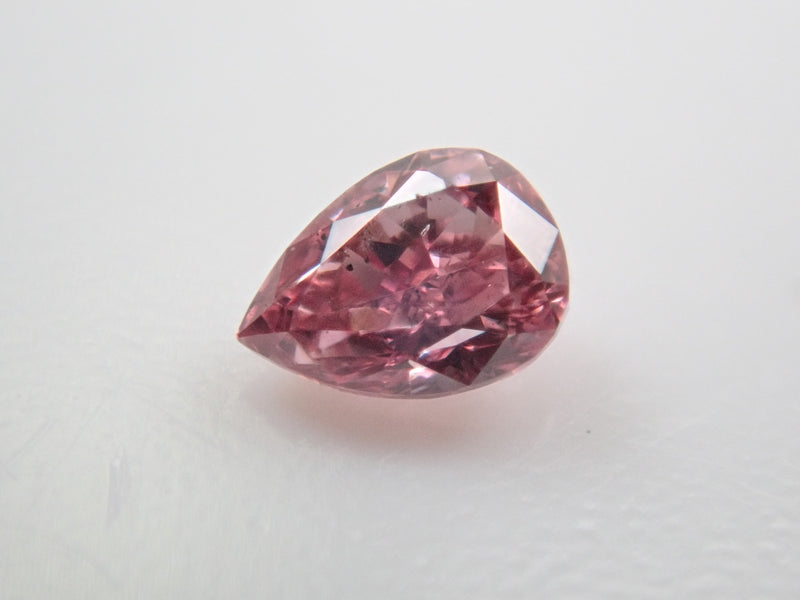 0.054ct ピンクダイヤ FANCY VIVID PURPLISH PINK