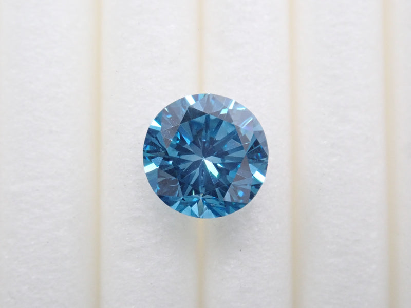 ブルーダイヤモンド（トリートメント） 0.653ctルース(FANCY DEEP GREENISH BLUE*, SI-2)