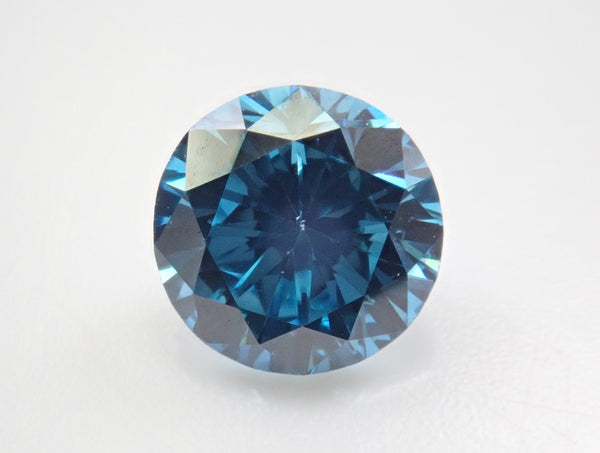 ブルーダイヤモンド（トリートメント） 0.653ctルース(FANCY DEEP GREENISH BLUE*, SI-2)