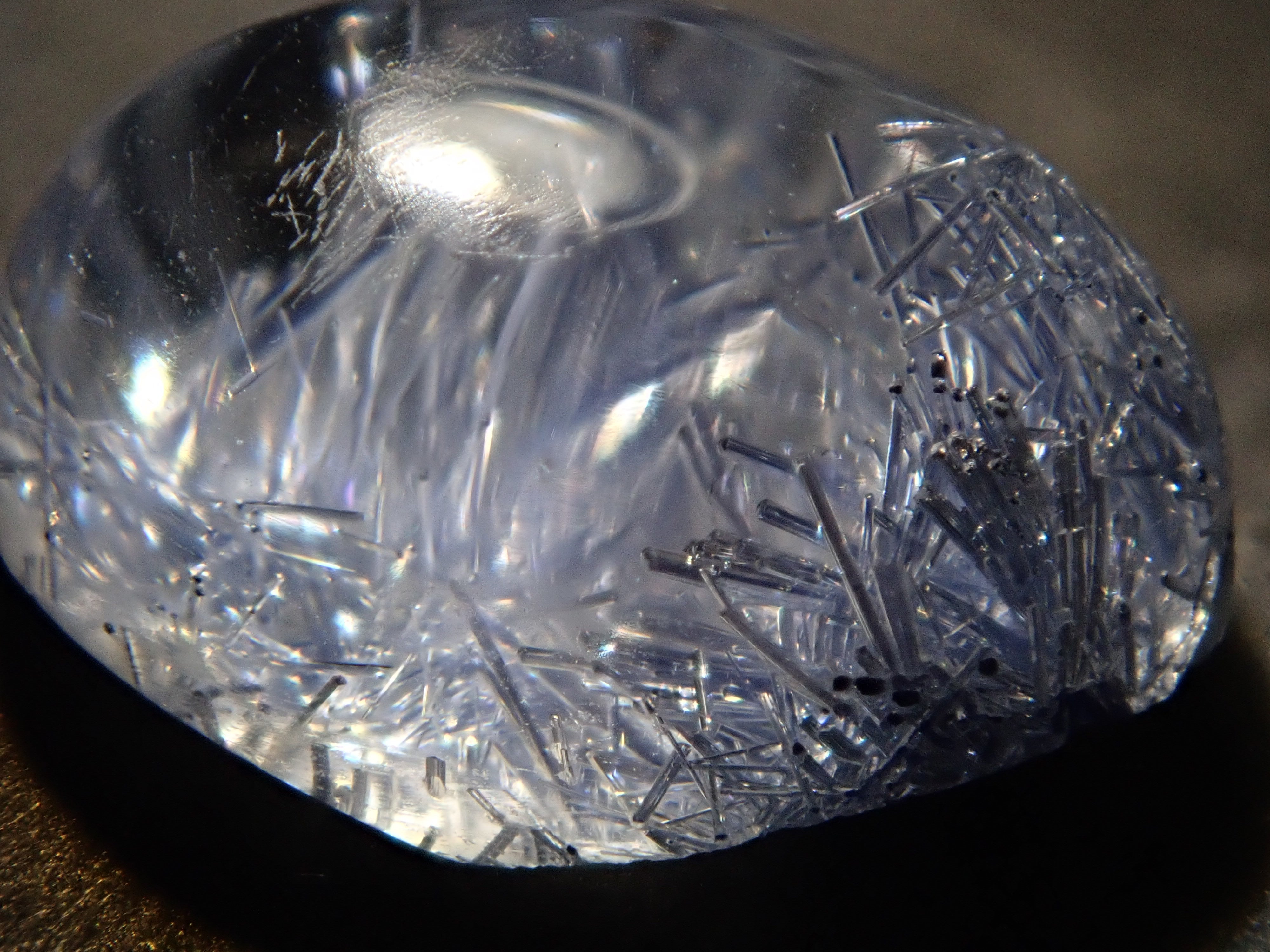 《Yurakucho Marui 20240725》【12539017】Dumortierite in Quartz 2.000ct Loose