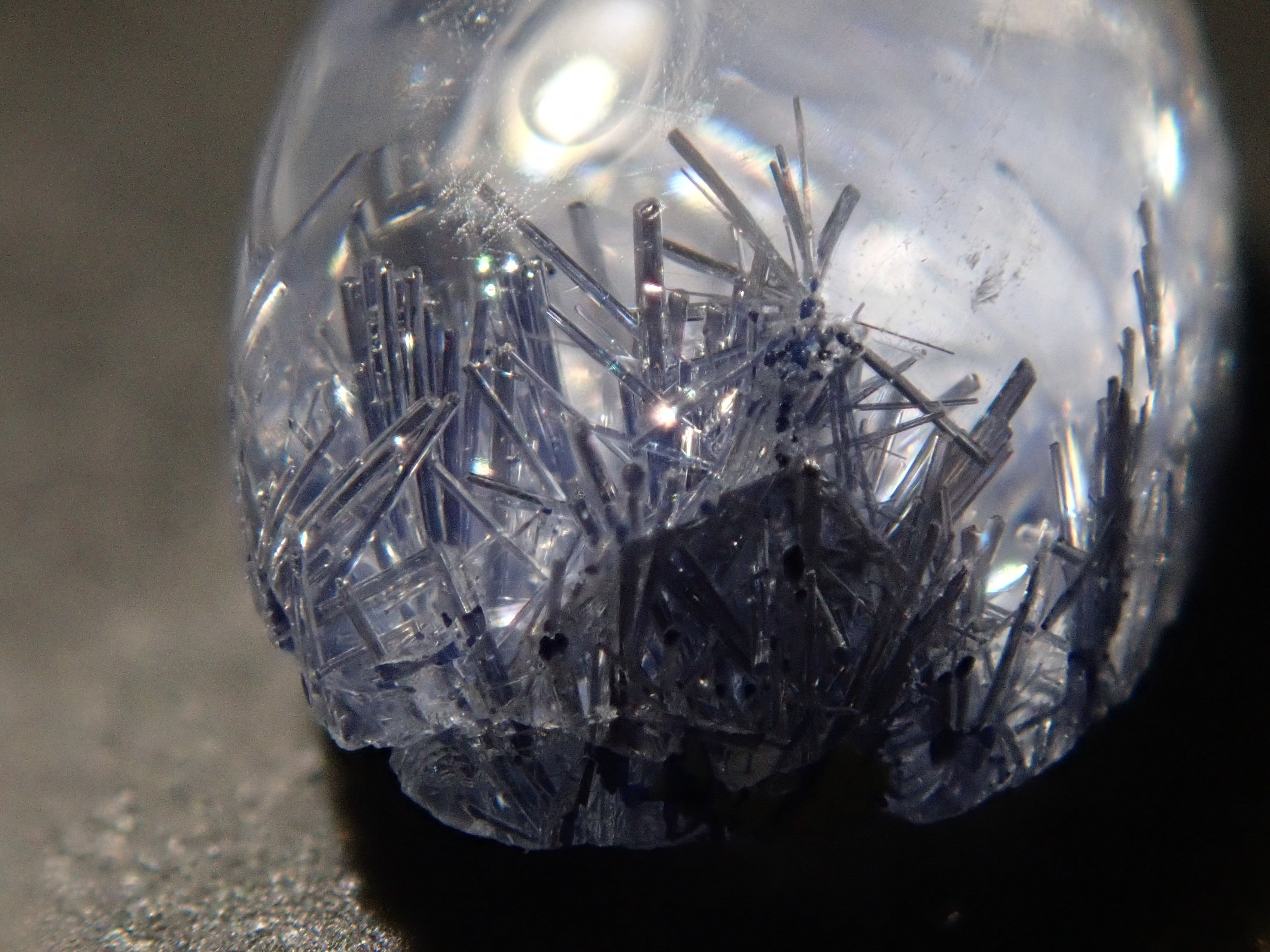 《Yurakucho Marui 20240725》【12539017】Dumortierite in Quartz 2.000ct Loose