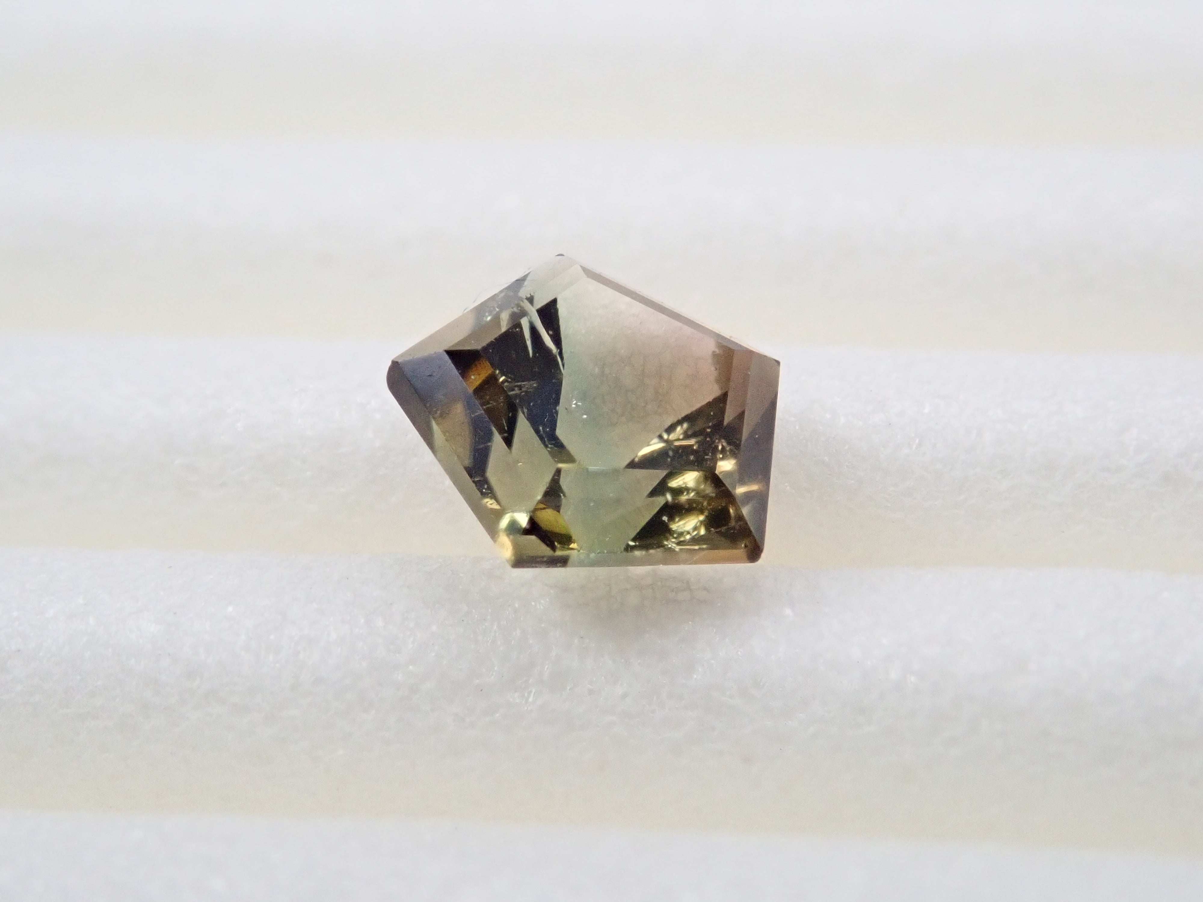 Bicolor tourmaline 0.43ct loose