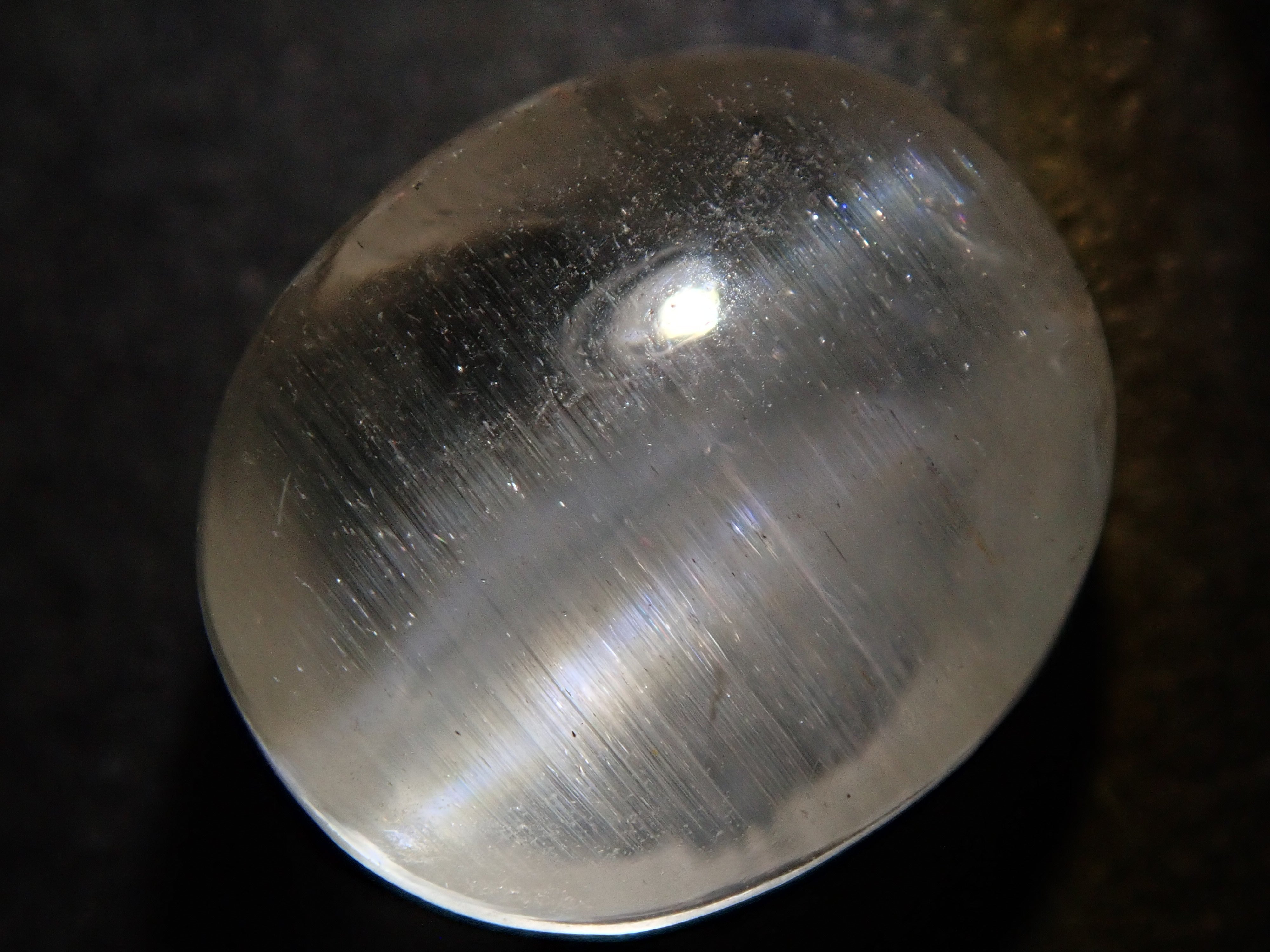 【12539379掲載】スリランカ産トパーズキャッツアイ 1.105ctルース