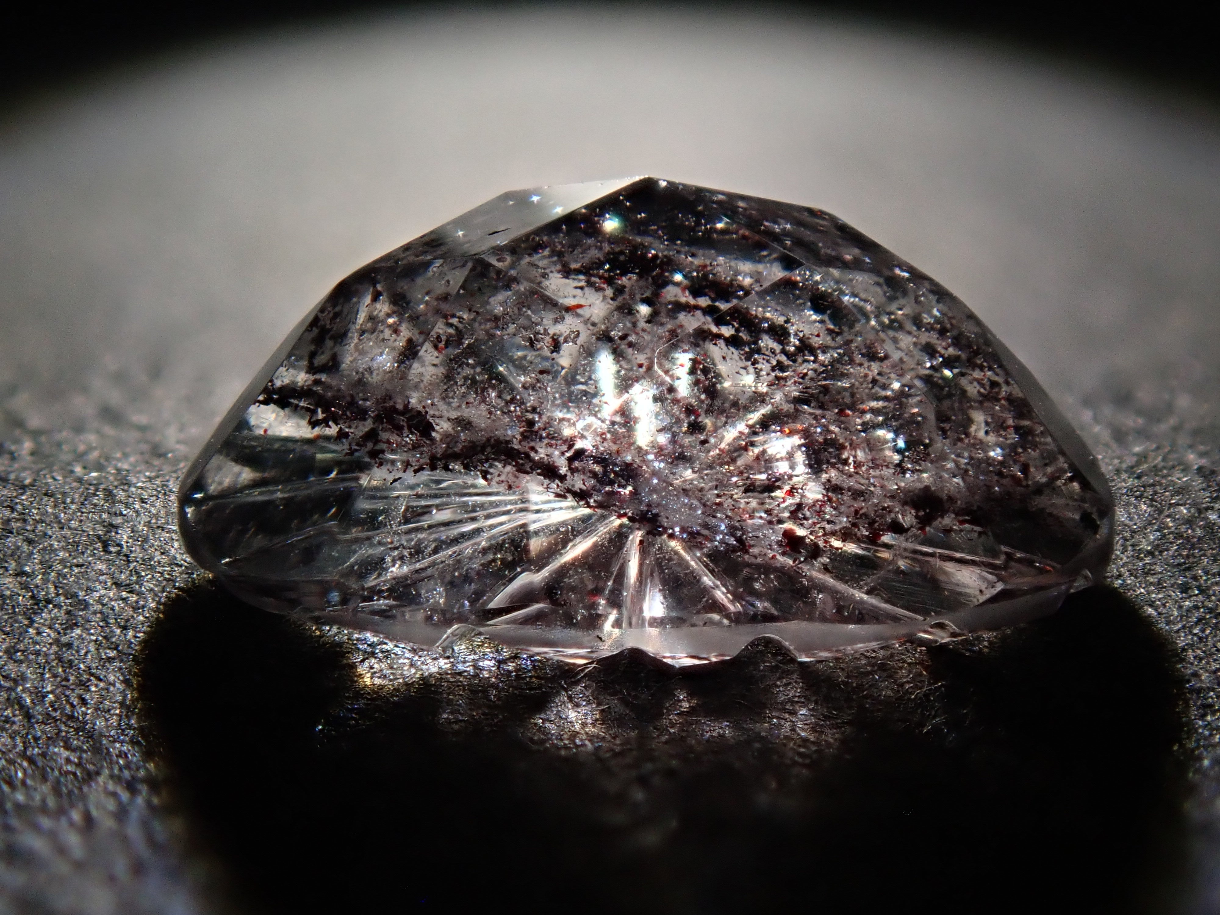 【甲州貴石切子】レピドクロサイトインクォーツ 2.488ct《コラボ》ルース ワッペン付