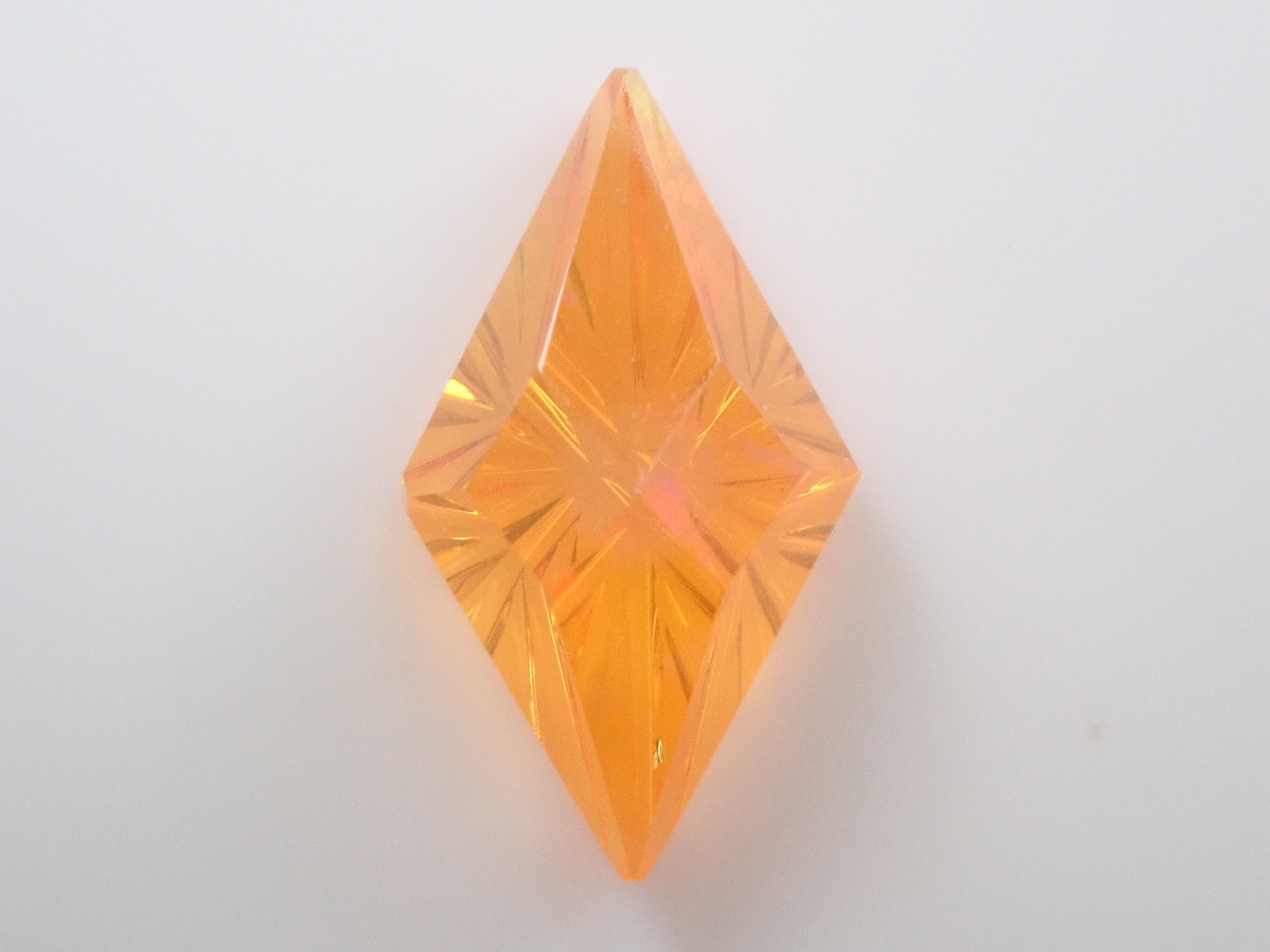 【甲州貴石切子】メキシコ産ファイアオパール 1.586ct《コラボ》ルース ワッペン付