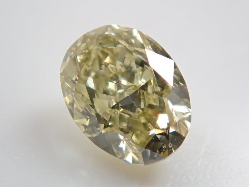 イエローダイヤモンド 0.406ctルース(FANCY BROWNISH YELLOW, SI2)