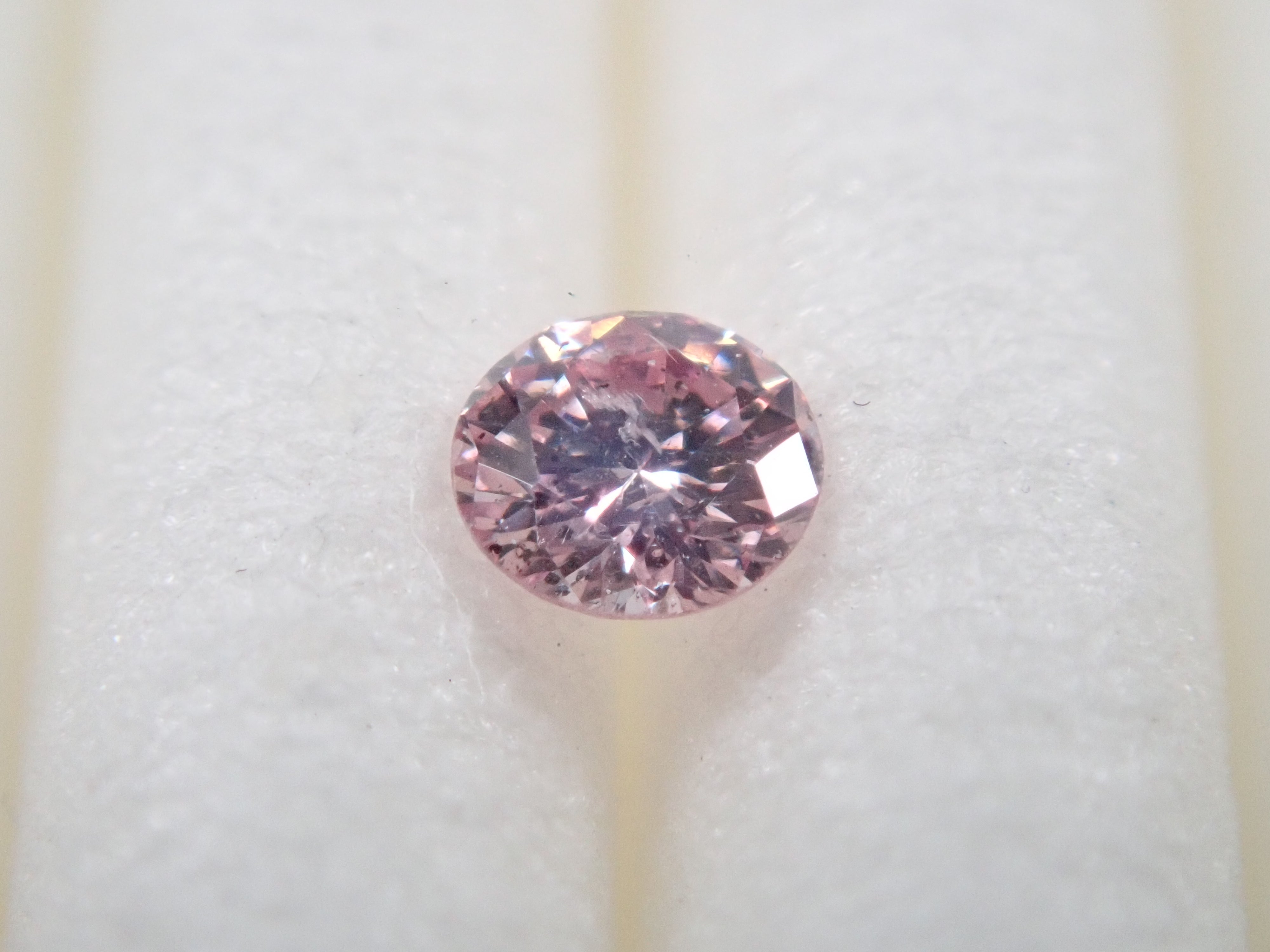 【32501429掲載】ピンクダイヤモンド 0.054ctルース(FANCY LIGHT PURPLISH PINK, I-1)