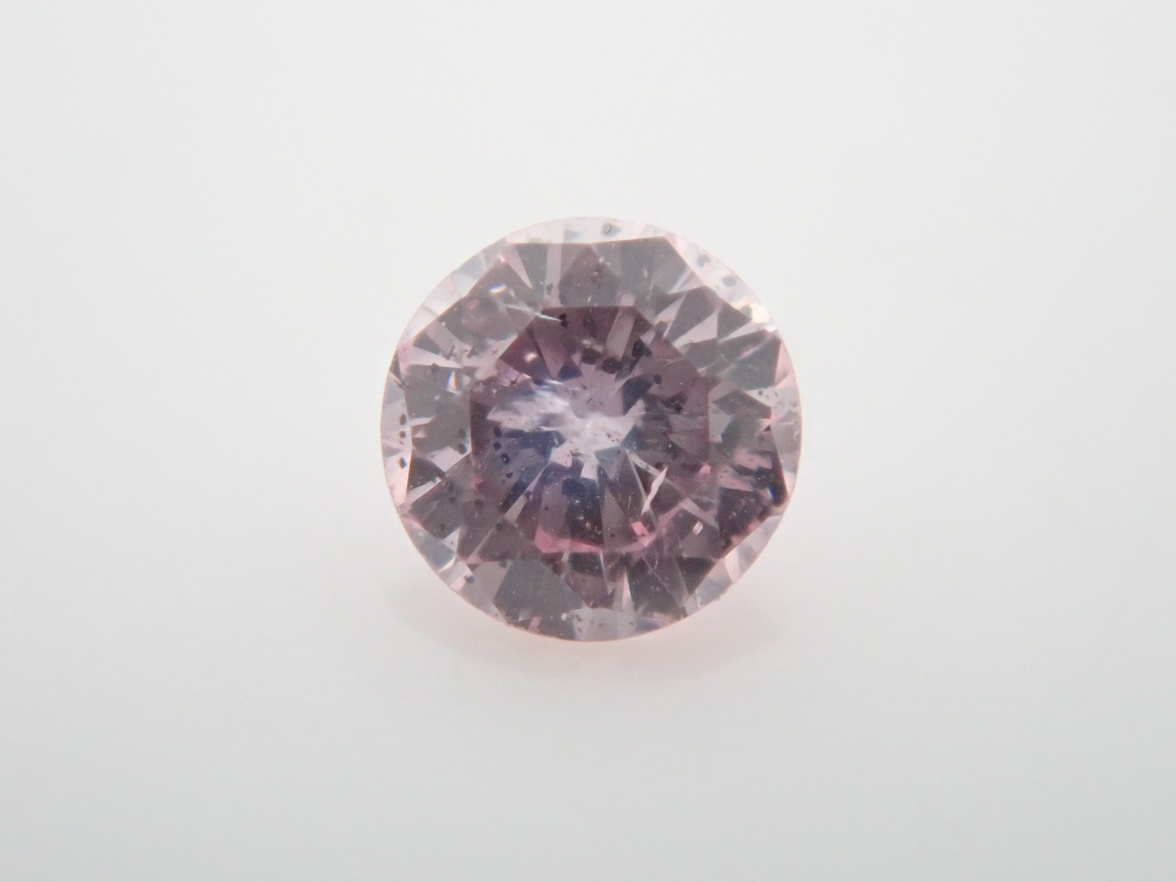 【32501429掲載】ピンクダイヤモンド 0.054ctルース(FANCY LIGHT PURPLISH PINK, I-1)