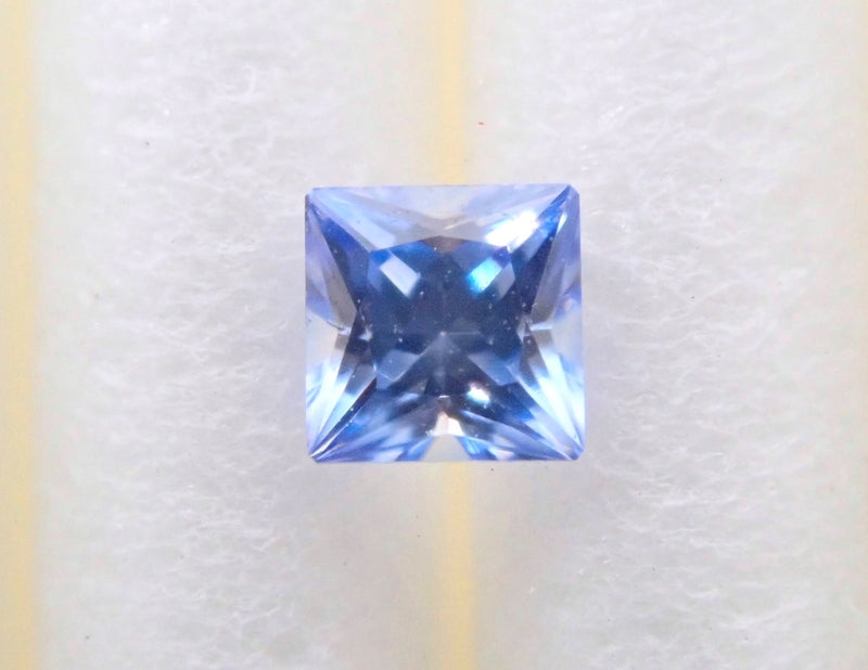 藍錐礦 0.103 克拉裸石（公主方形切割）