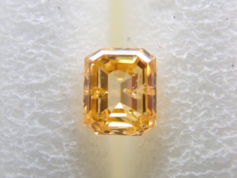 Yellow diamond 0.087ct loose (FANCY INTENSE ORANGY YELLOW, I1)