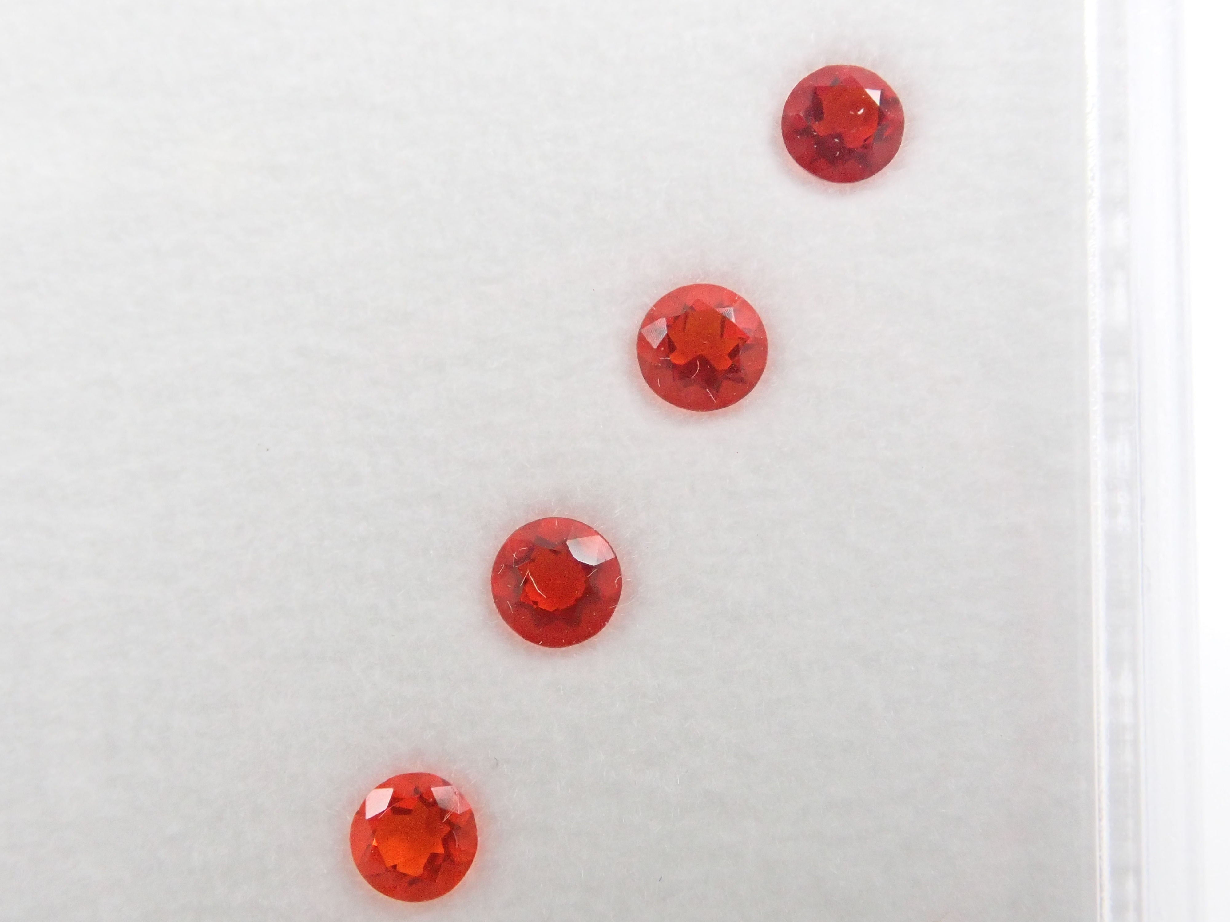 Fire opal 7 stone set 0.50ct loose