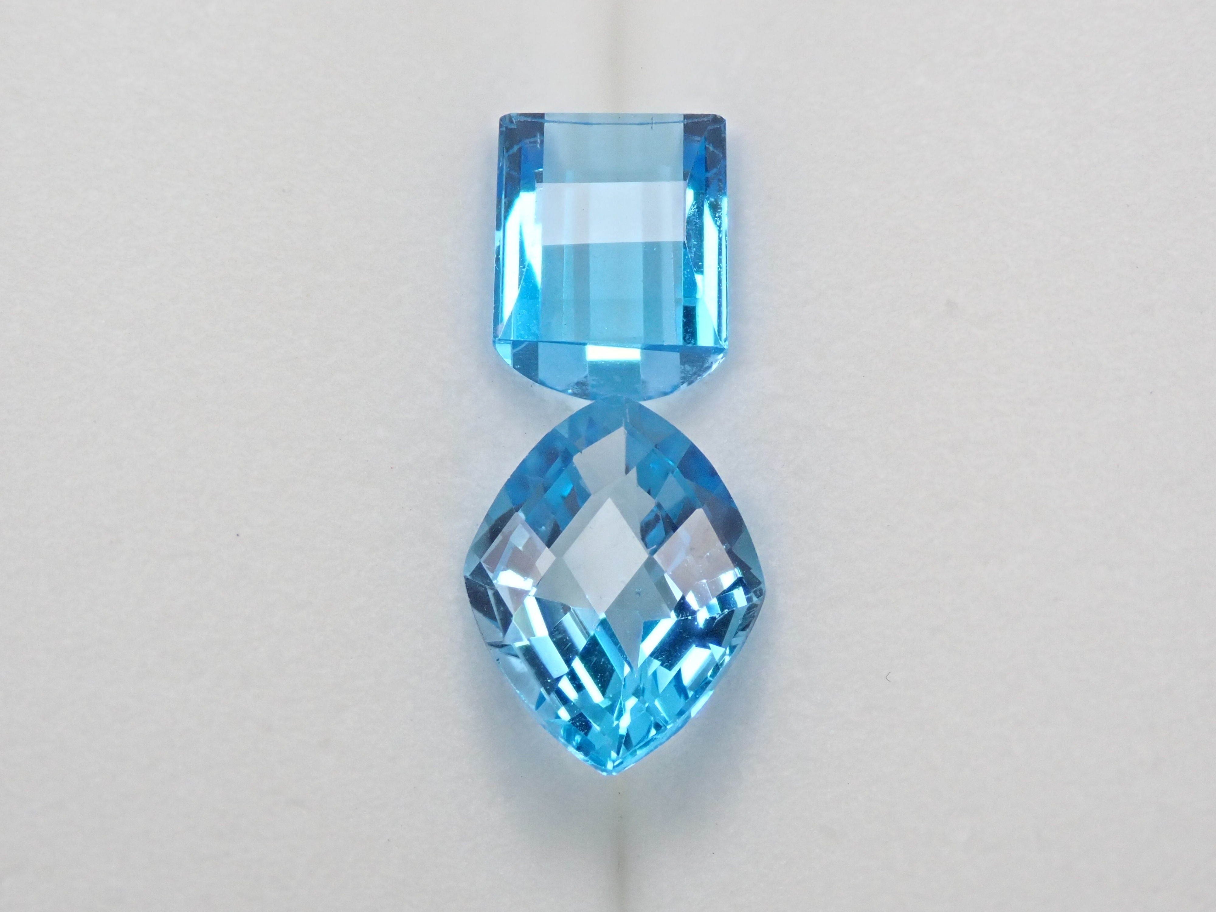 Swiss blue topaz 4.057ct loose