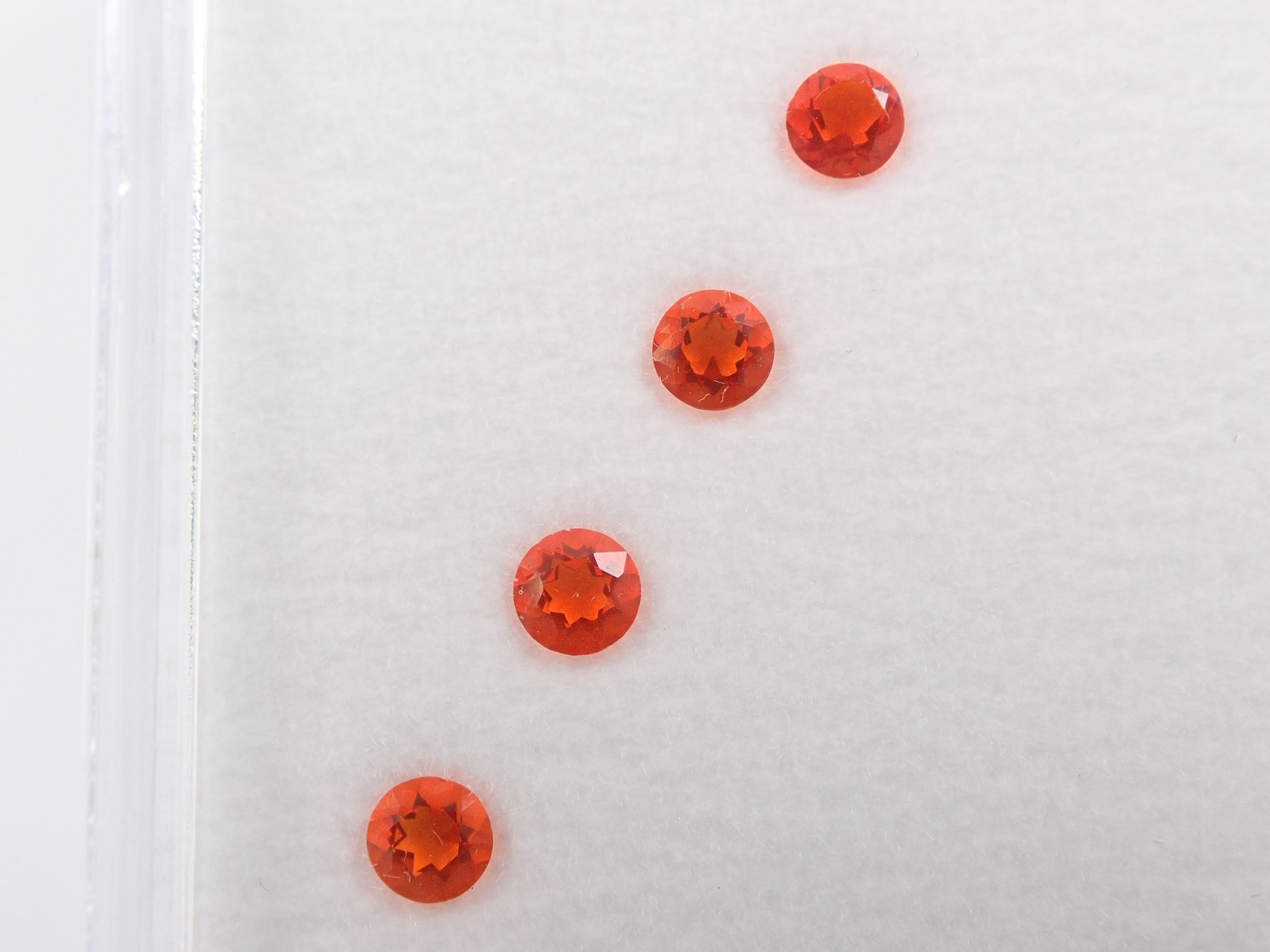 Fire opal 7 stone set 0.50ct loose