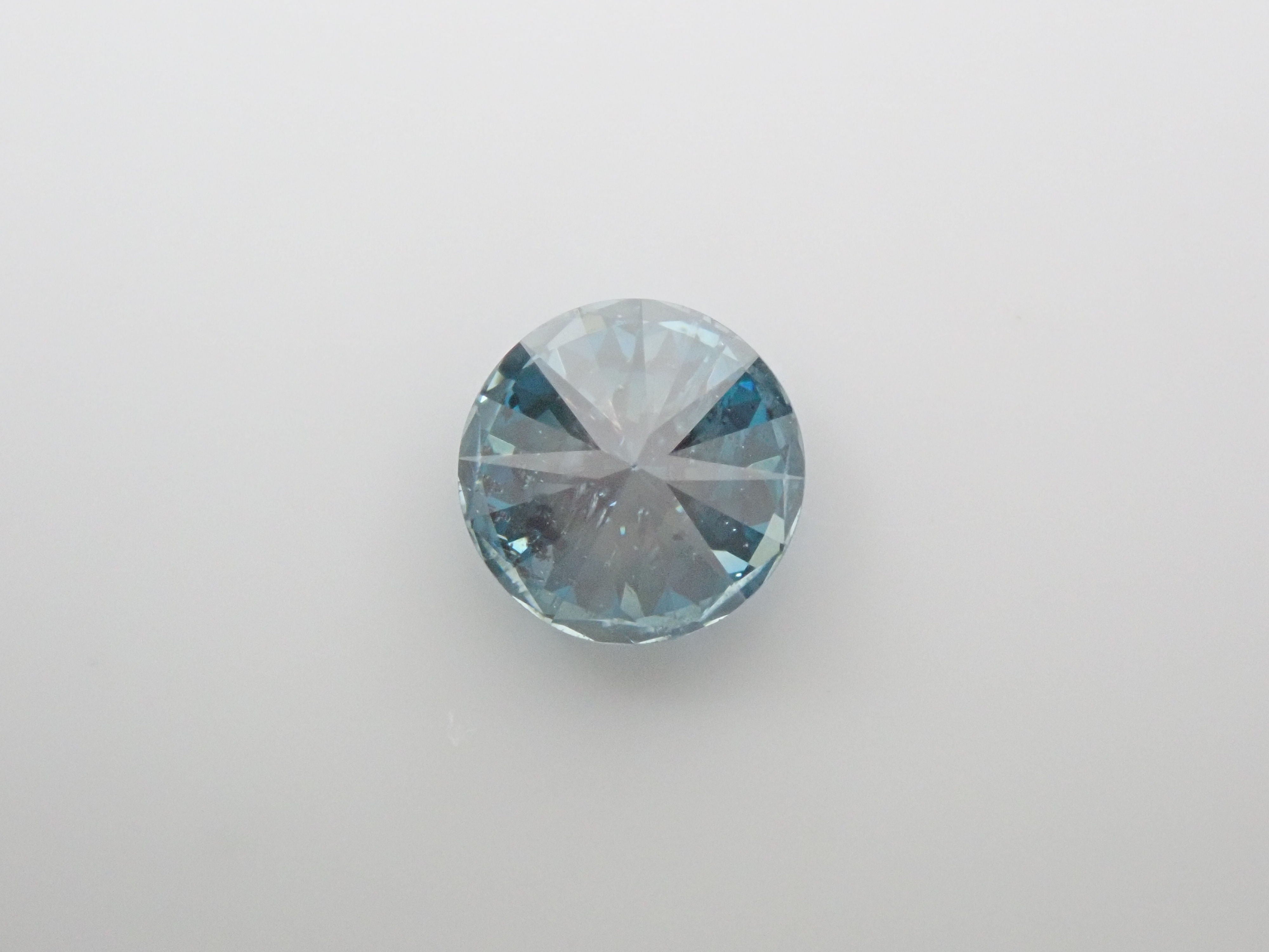 Blue Diamond (Treatment) 0.304ct Loose (Treted FANCY DEEP GREEN BLUE, I1)