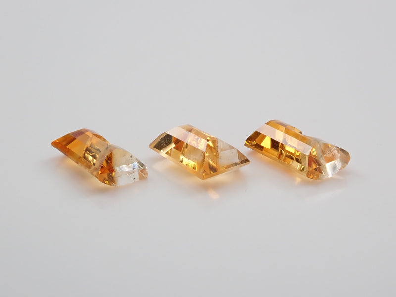 黃水晶 3 顆寶石套裝 3.970 克拉