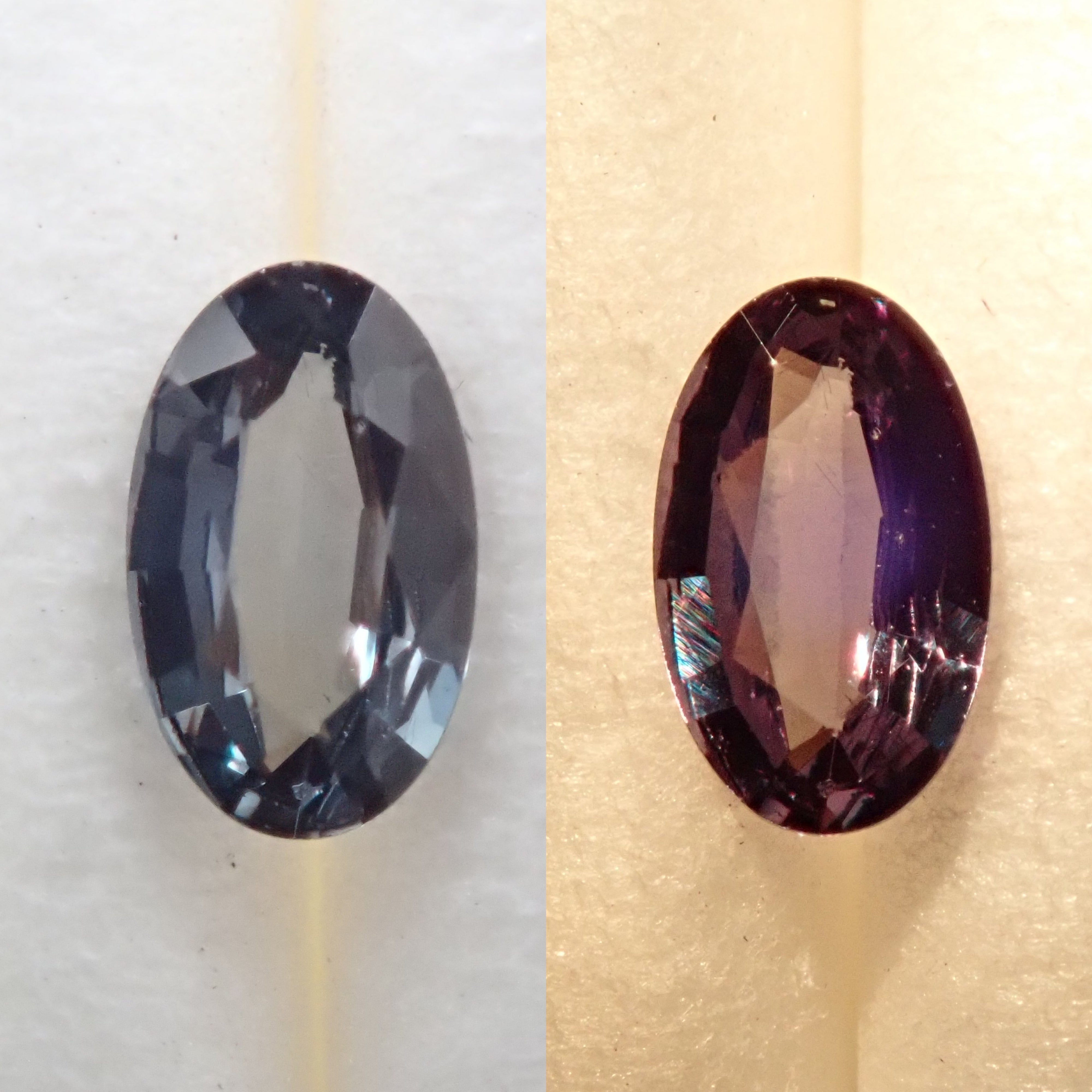 Color change garnet (areki type) 0.19ct loose