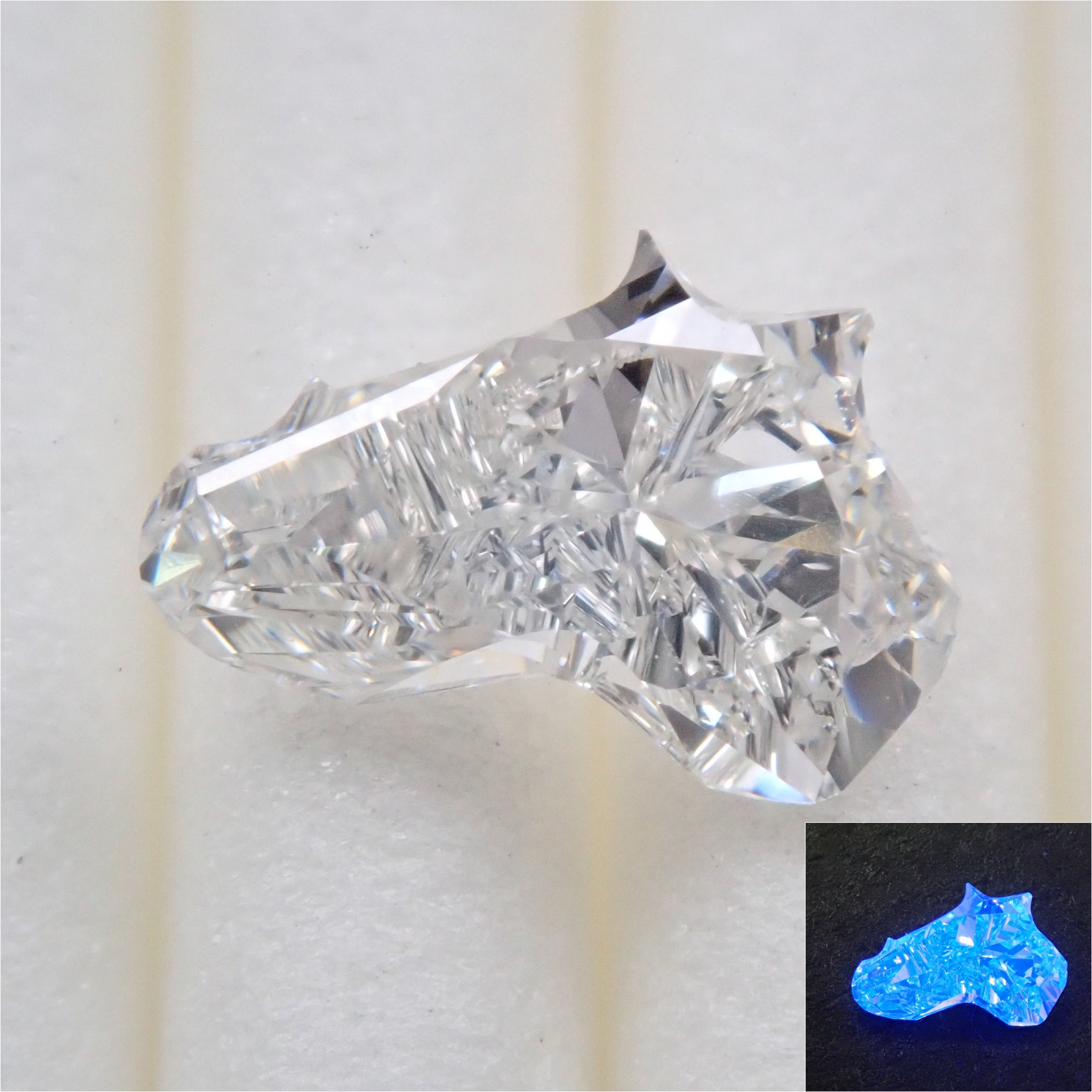 Diamond 0.610ct loose (F, SI1, horsehead cut)