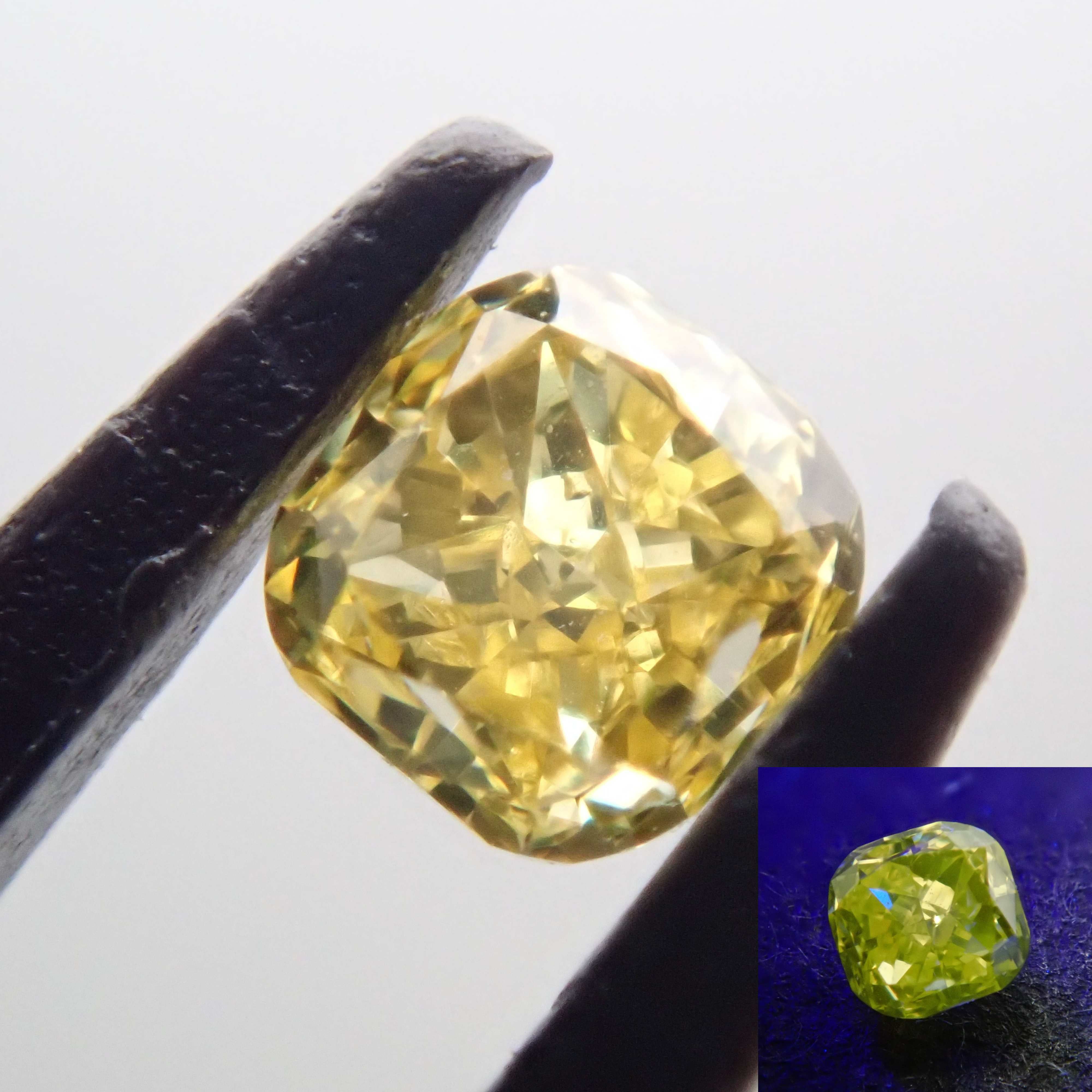 Yellow diamond 0.096ct loose