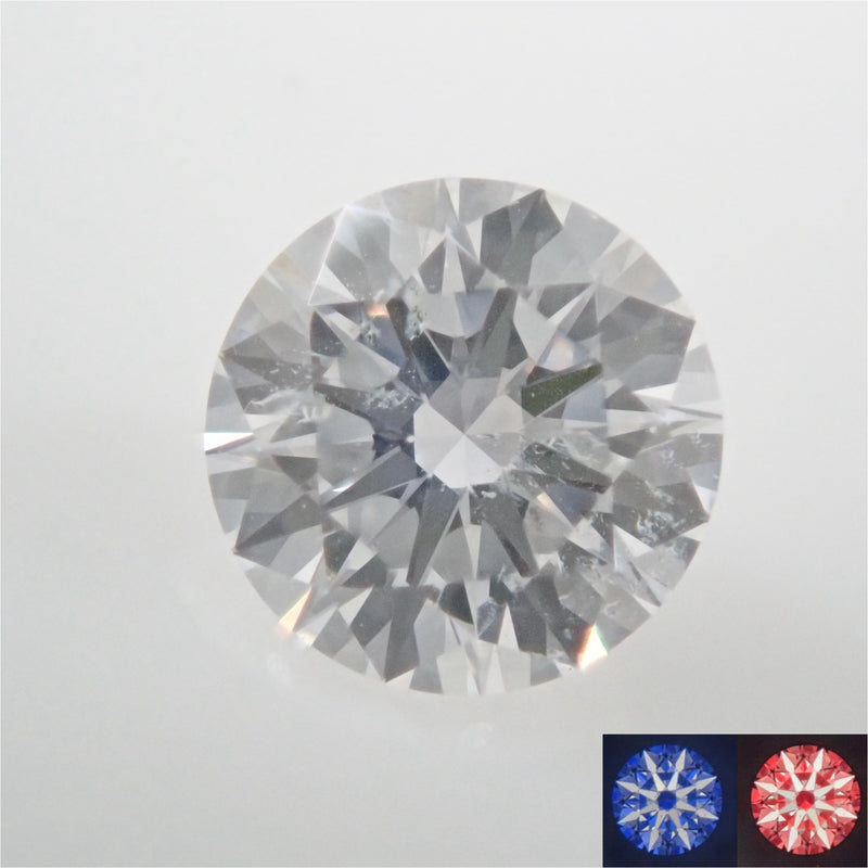 ダイヤモンド 0.254ctルース(D, SI2, 3Excellent H&C ハート