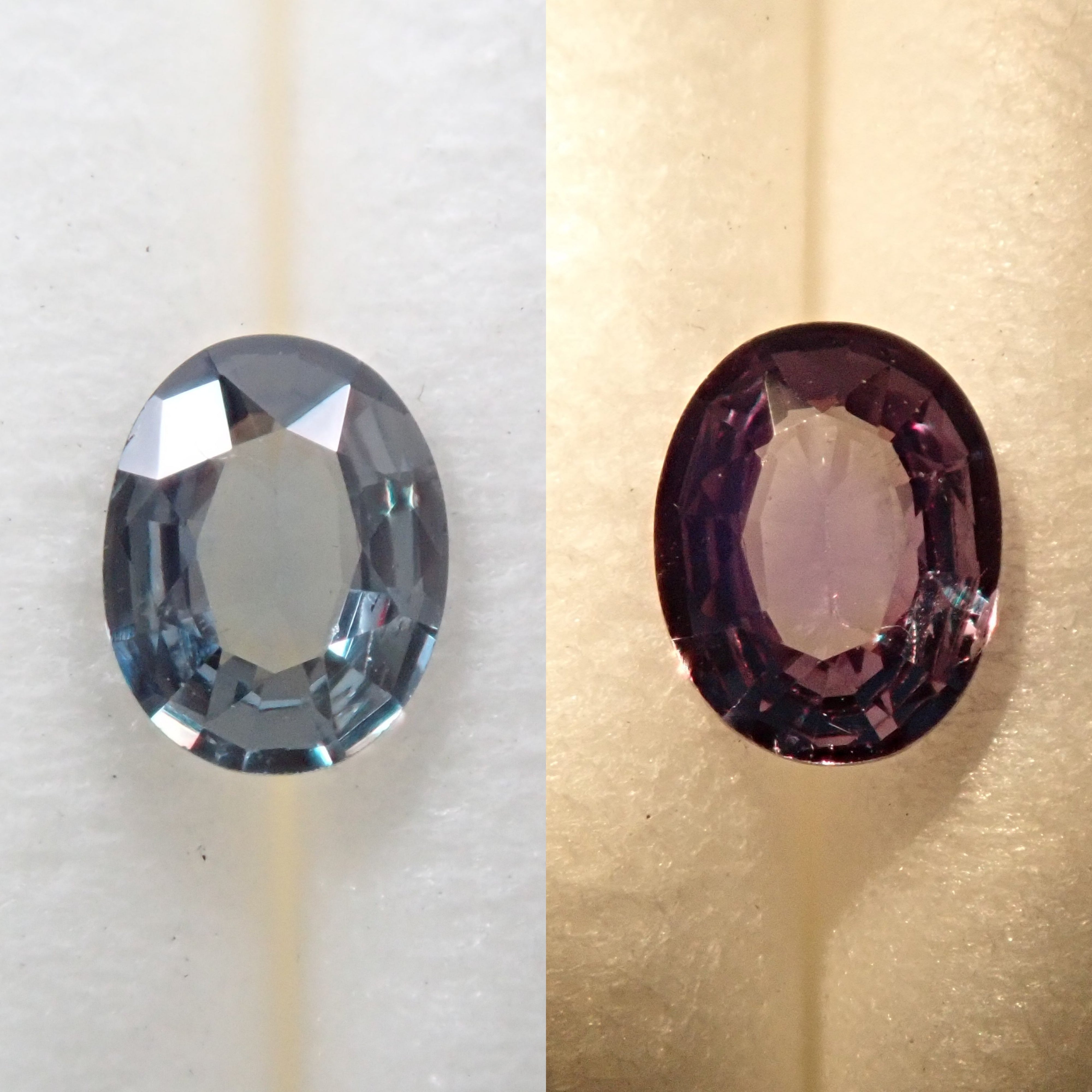 Color change garnet (areki type) 0.15ct loose