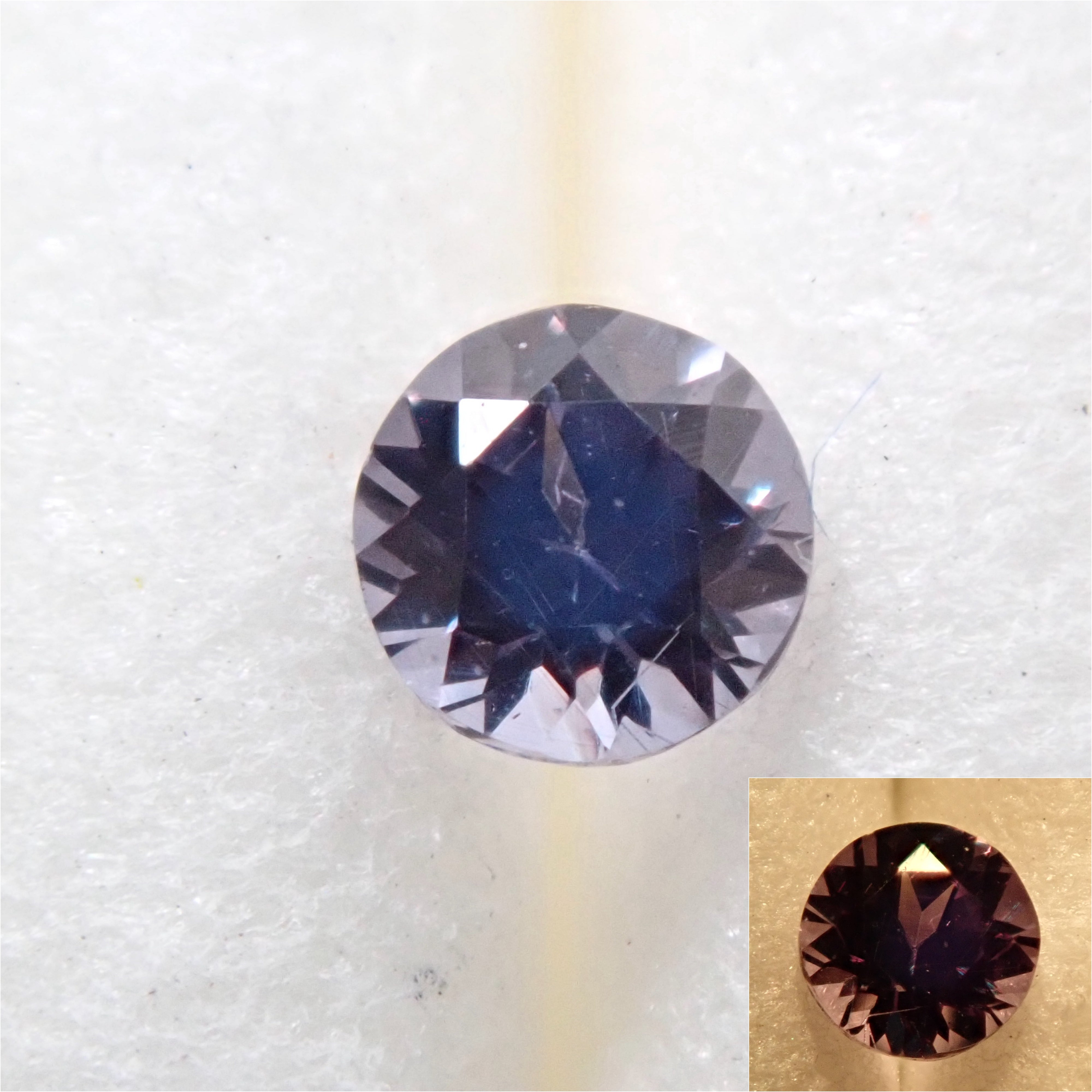 Bekily Blue Garnet from Madagascar (color change garnet) 2.6mm/0.096ct loose