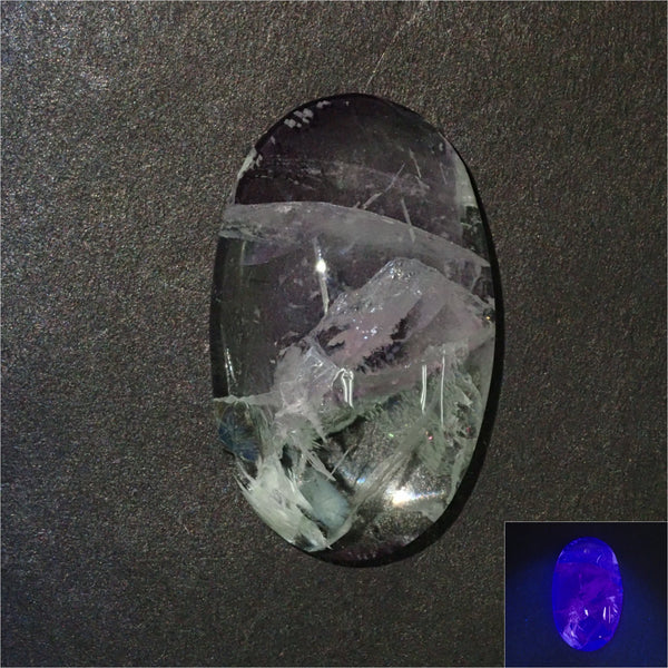 Angel feather fluorite 16.530ct loose with patch