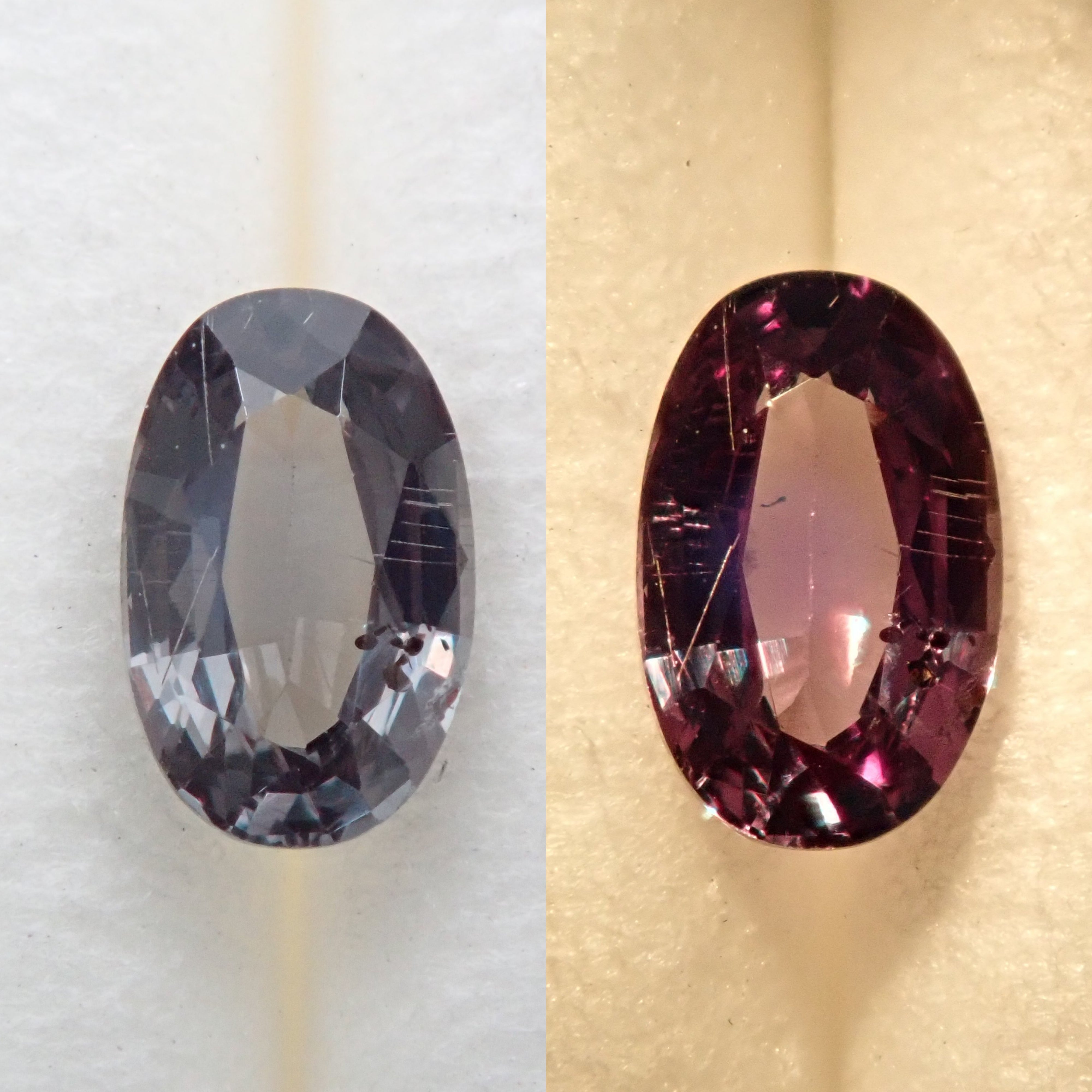 Color change garnet (areki type) 0.26ct loose