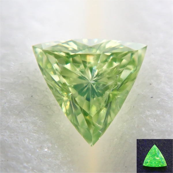 薄荷綠鑽石 0.075 克拉裸鑽