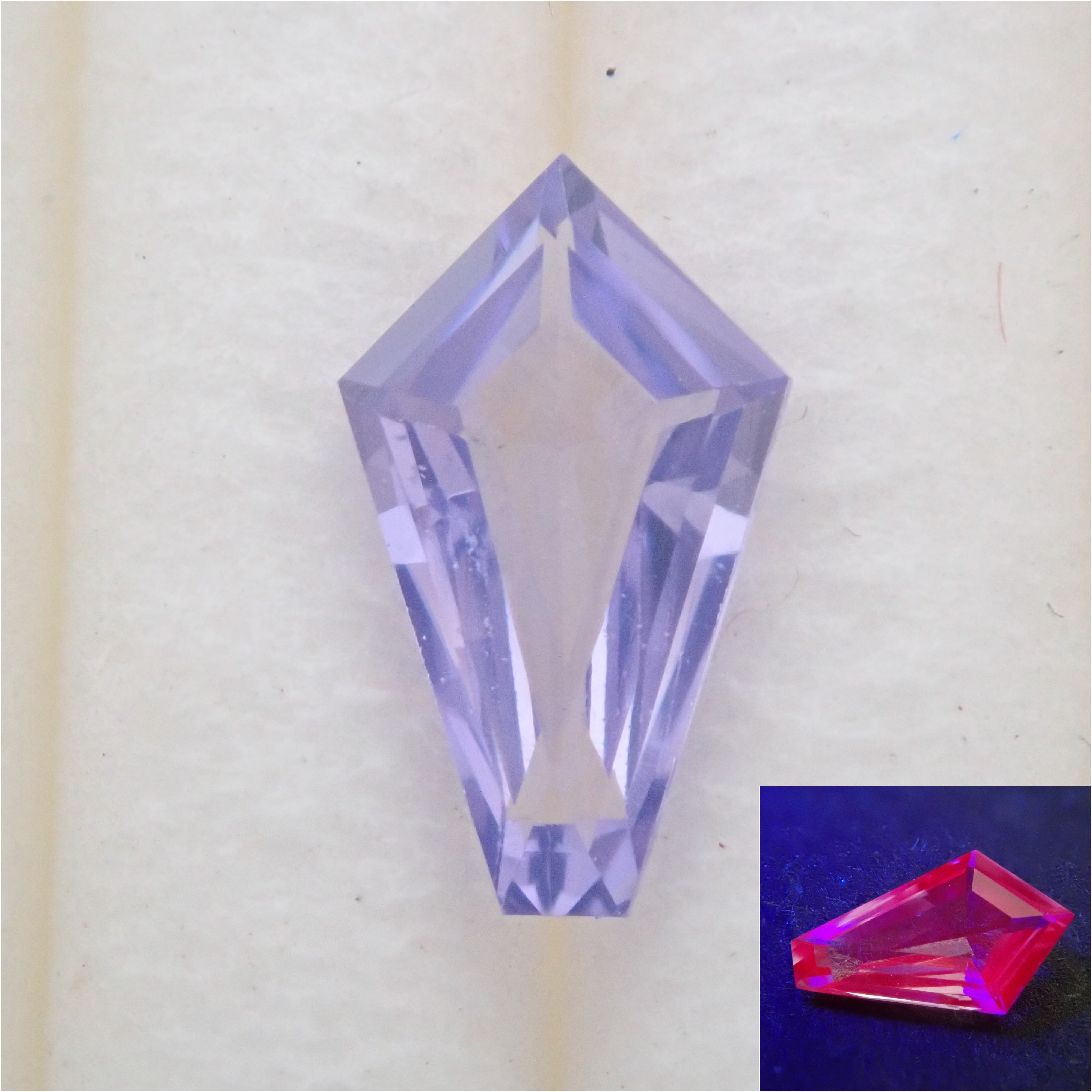 Purple sapphire 0.218ct loose