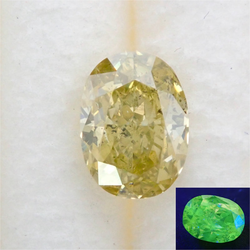ファンシーブラウニッシュグリーニッシュイエローダイヤモンド 0.266ctルース(FANCY BROWNISH GREENISH YELLOW, SI-2)
