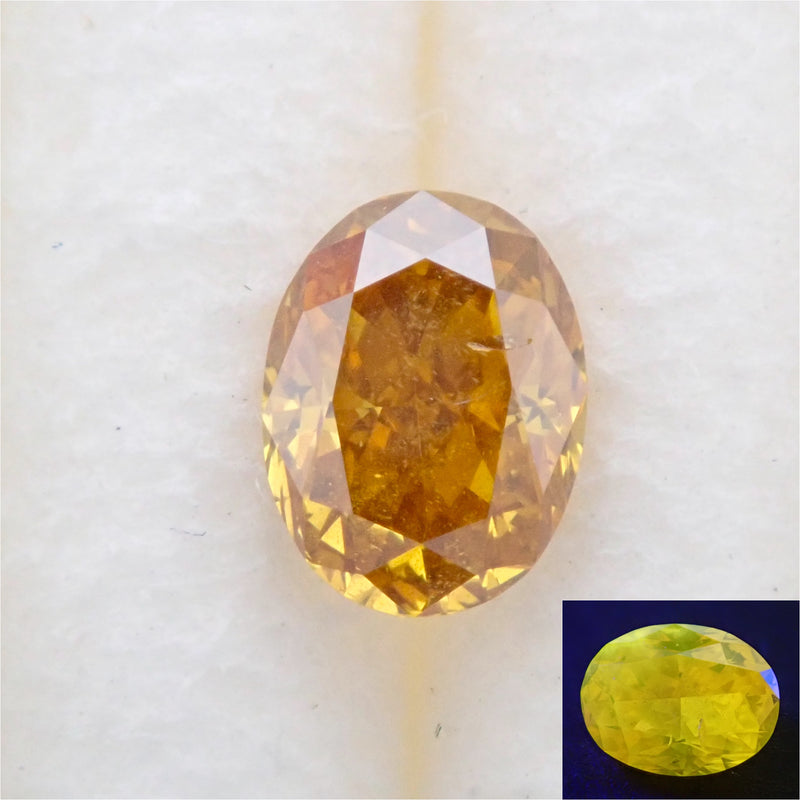 FANCY DEEP YELLOW ORANGE 0.180ct＆0.146ctSI1