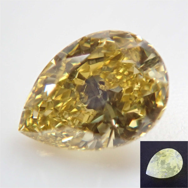 Yellow diamond 0.306ct loose (FANCY DEEP BROWNISH YELLOW, SI2)