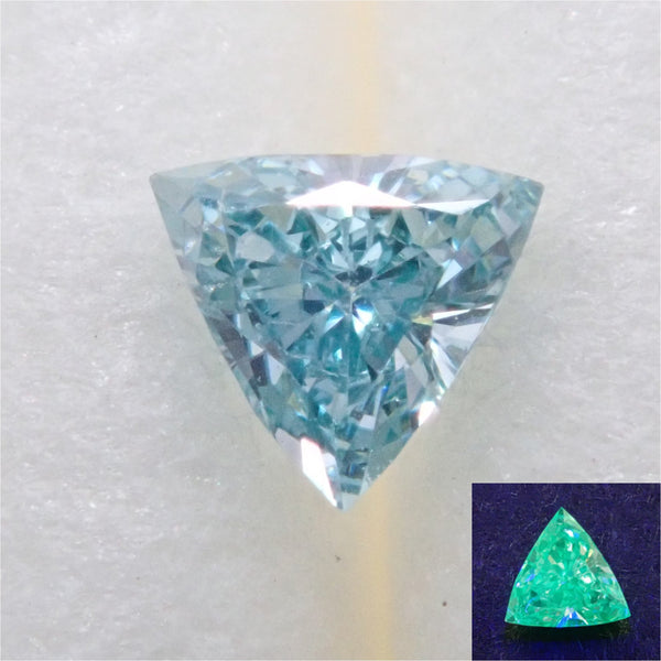 冰藍色鑽石 0.075 克拉裸鑽（相當於 VS 級）