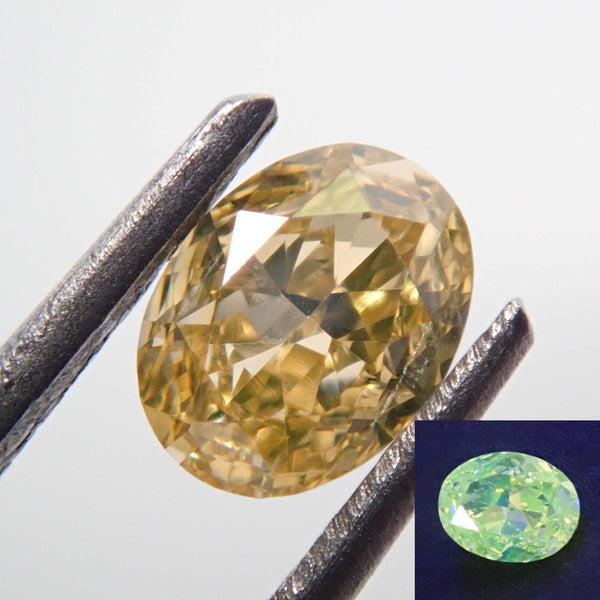 Yellow diamond 0.203ct loose (FANCY ORANGY YELLOW, VS1)