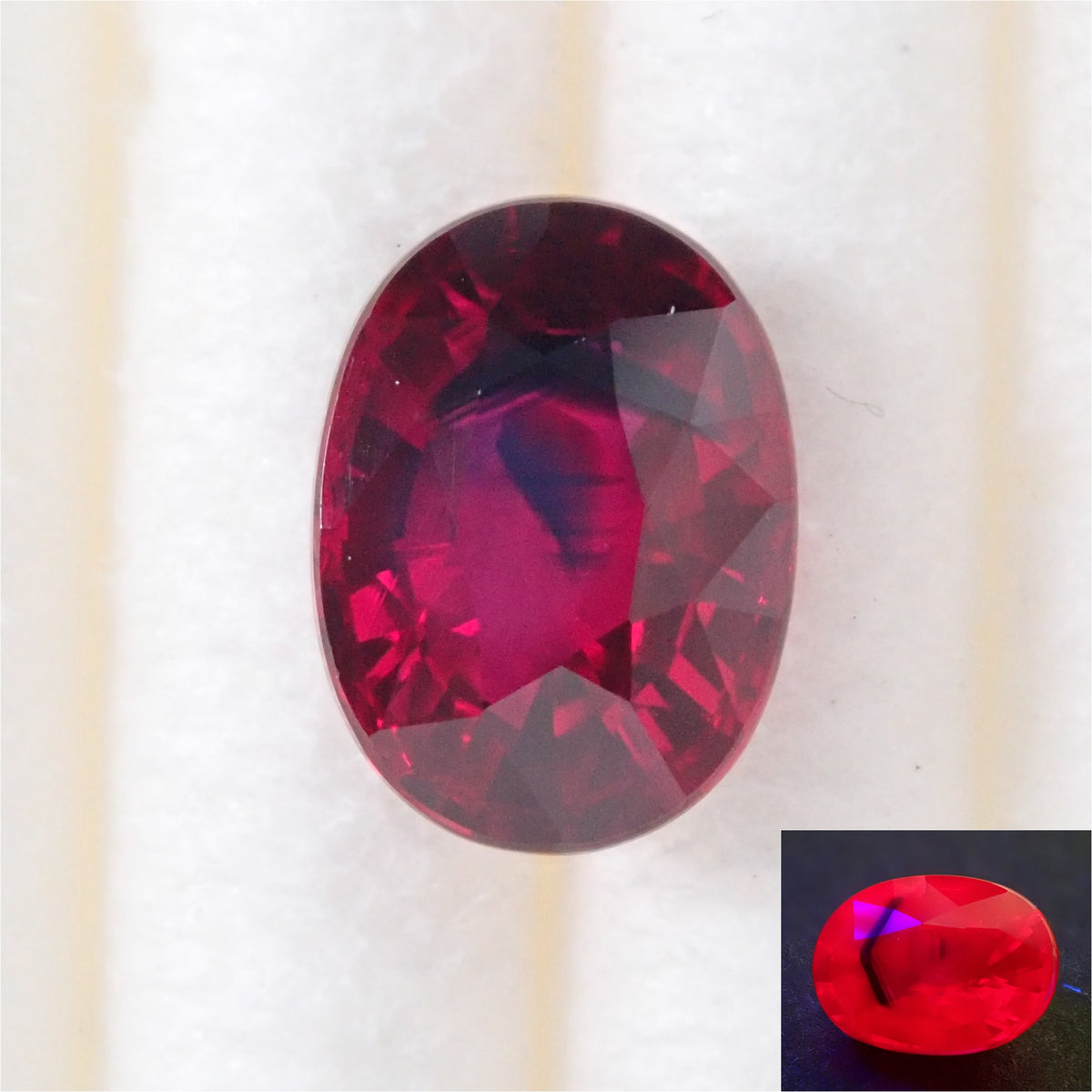 ビルマ産非加熱ルビーペア 