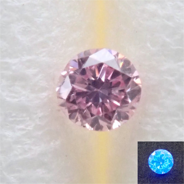 ファンシーパープリッシュピンクダイヤモンド 1.7mm/0.022ctルース ...