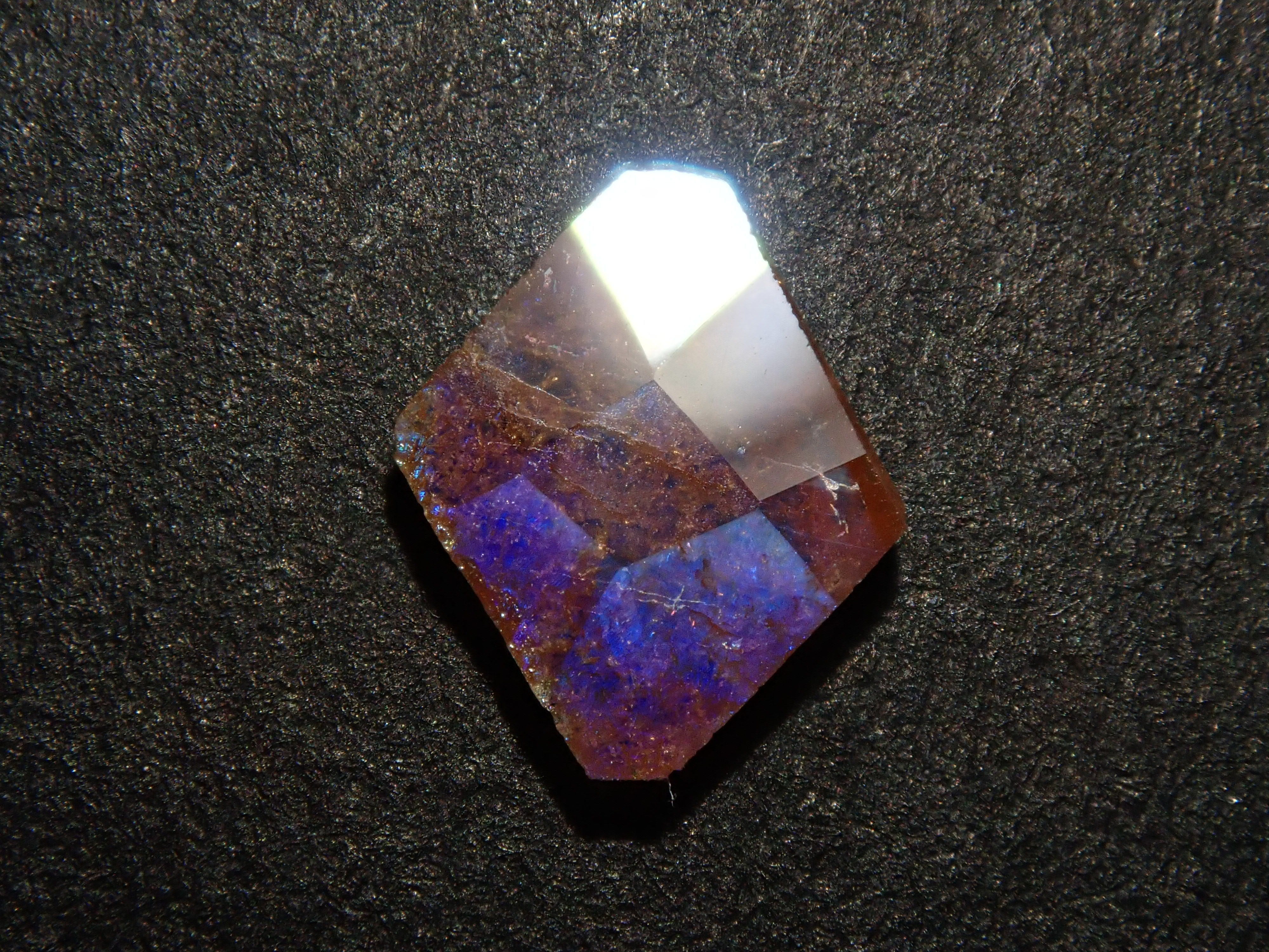 Andradite garnet (commonly known as rainbow garnet) 0.173ct loose