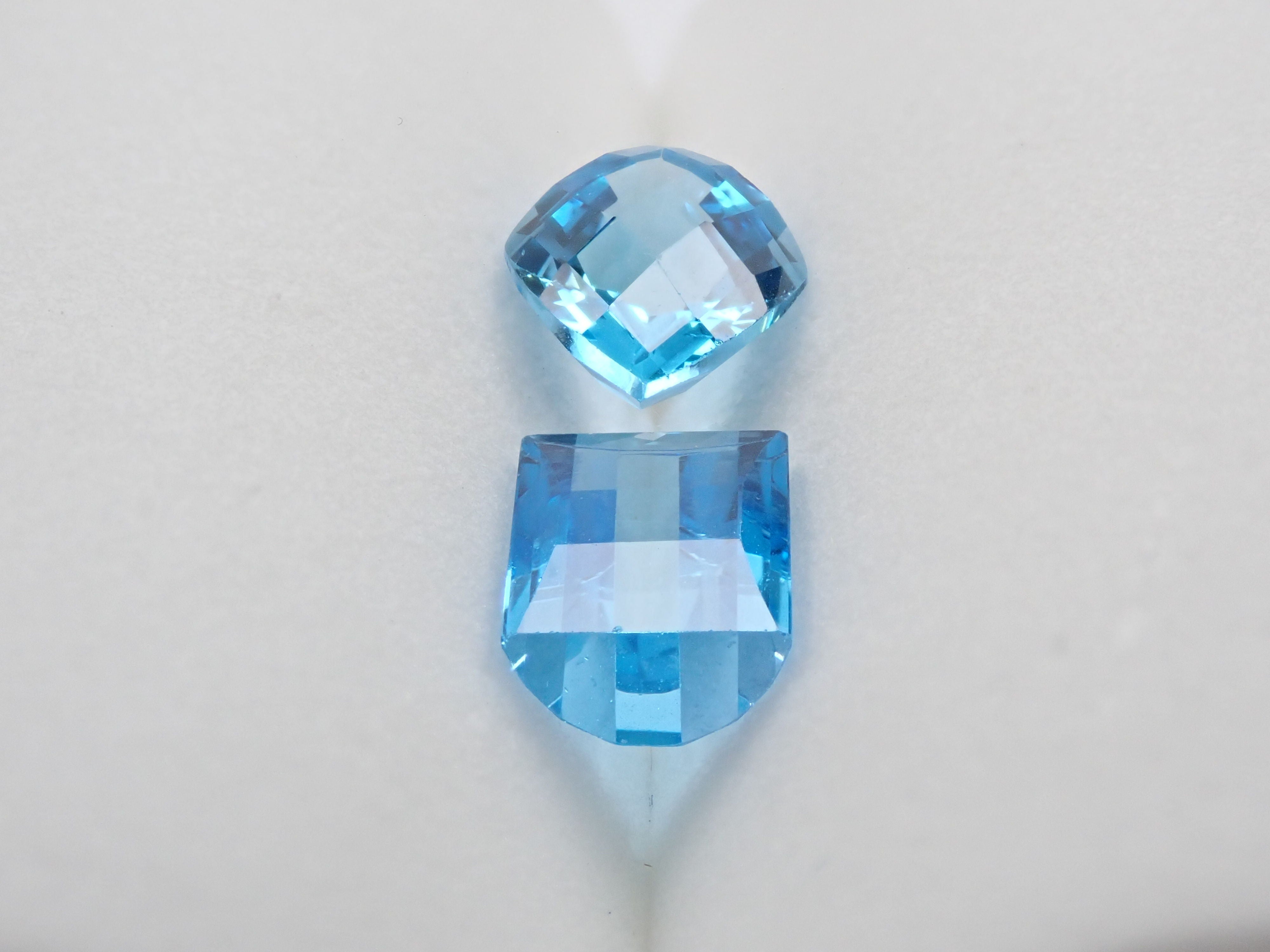 Swiss blue topaz 4.057ct loose