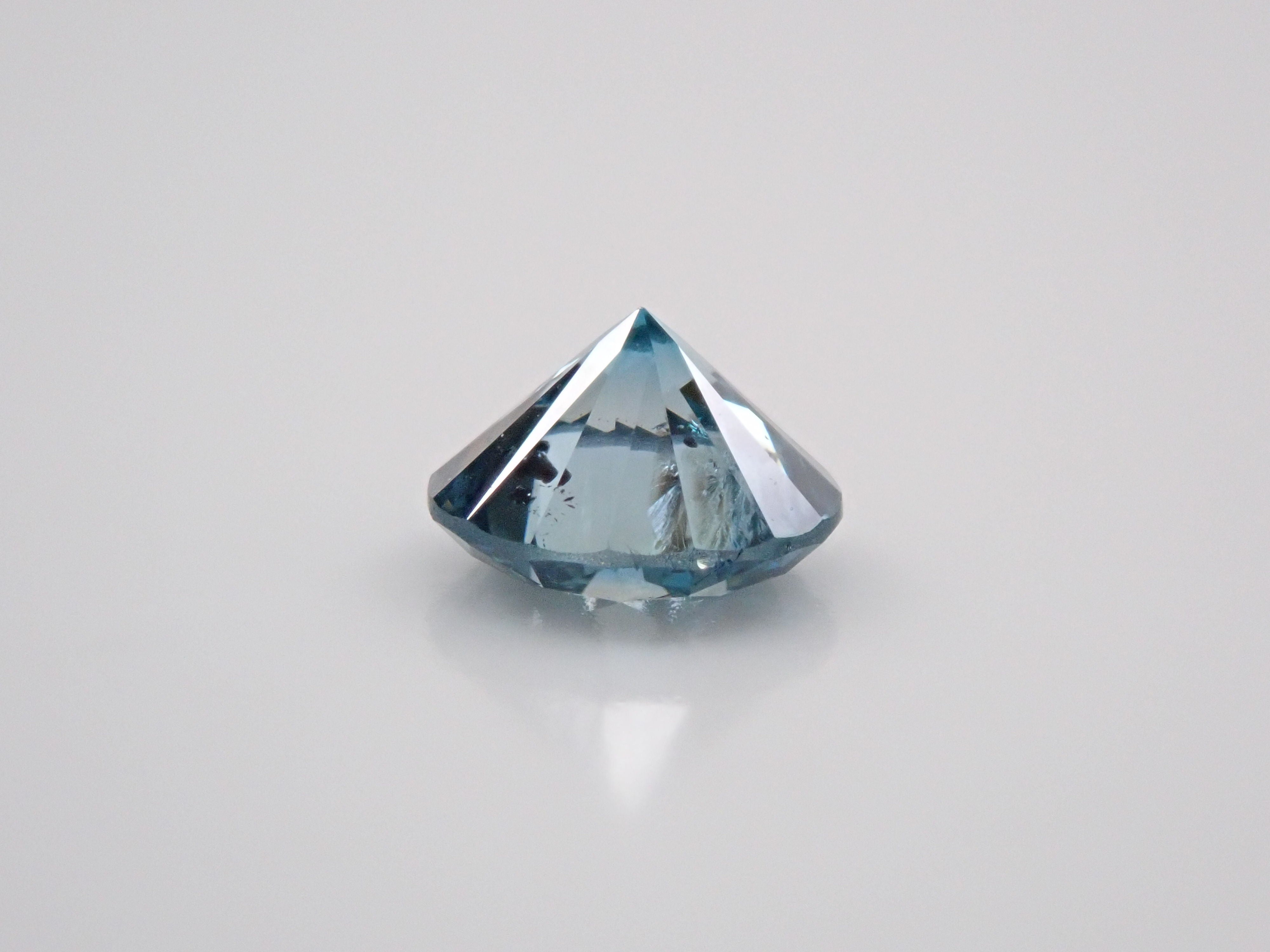 Blue Diamond (Treatment) 0.304ct Loose (Treted FANCY DEEP GREEN BLUE, I1)