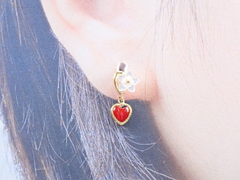 ♥処分セール♥ ♥新品 赤珊瑚♥ ♥プラチナ ピアス♥ - www